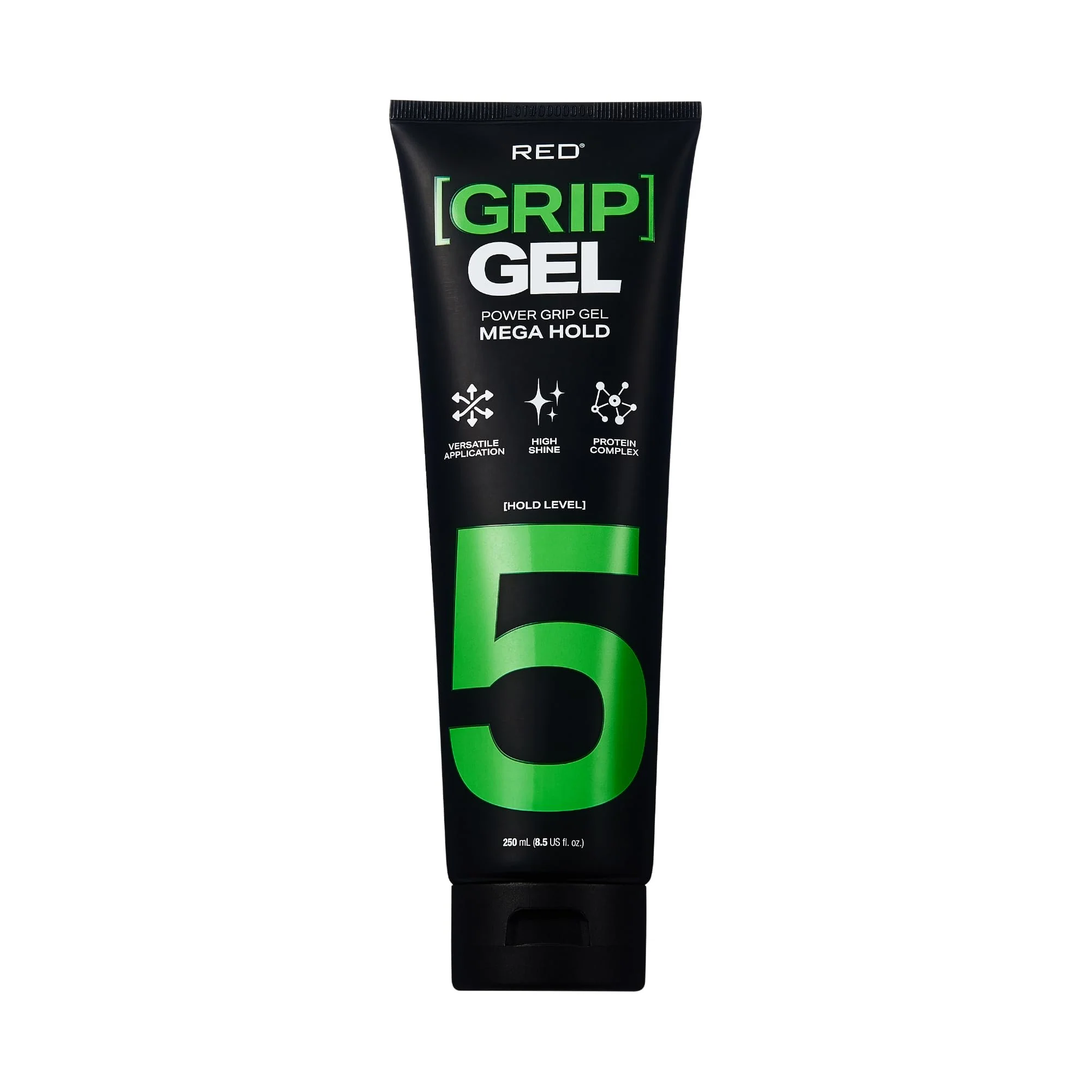 Advanced Red by Kiss Power Grip Gel - Long-Lasting Hold Frizz- High Shine Protein Complex Edge Control Curl Definition Mega Hold 8.5 oz Sophisticated