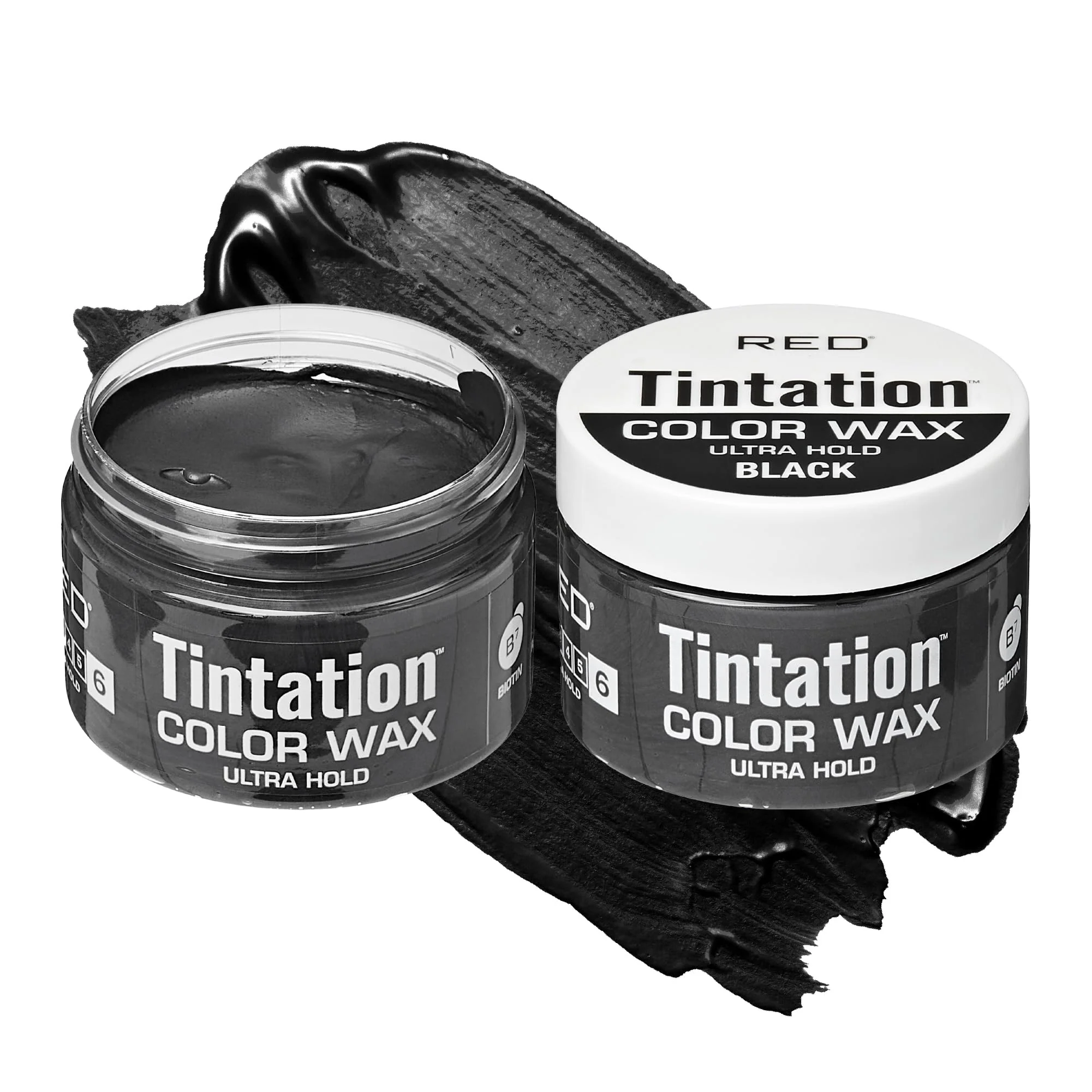Reliable Red by Kiss Tintation Temporary Hair Color Wax - Vivid Instant Color Ultra Hold Water Sweat Resistant Curly Hair Safe Non-Drying Damage- Efficient