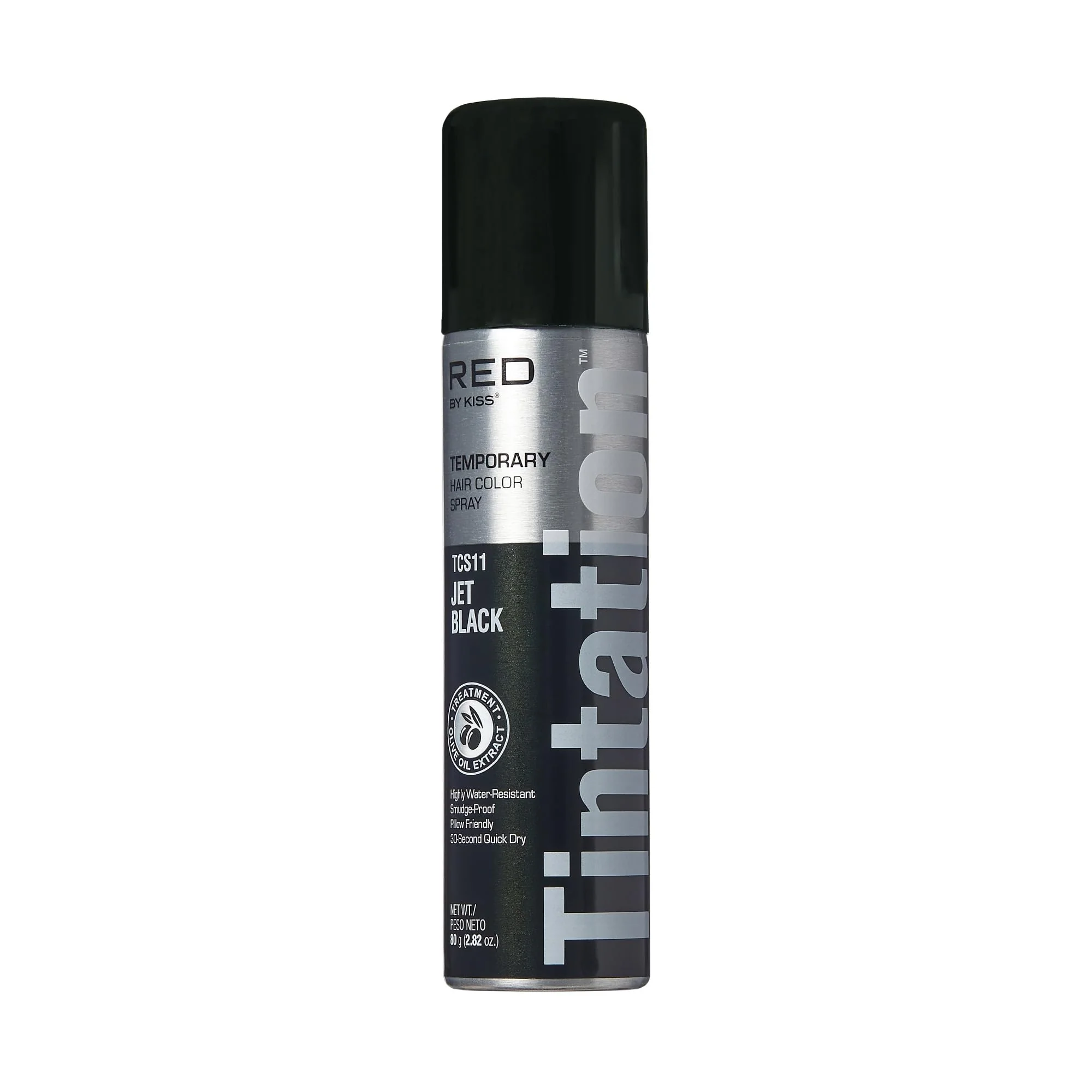 Fine Red by Kiss Tintation Temporary Hair Color Spray Instant Gray Root Touch Up Coverage Water-Resistant Smudge-Proof Easy Wash Out Barber High-End