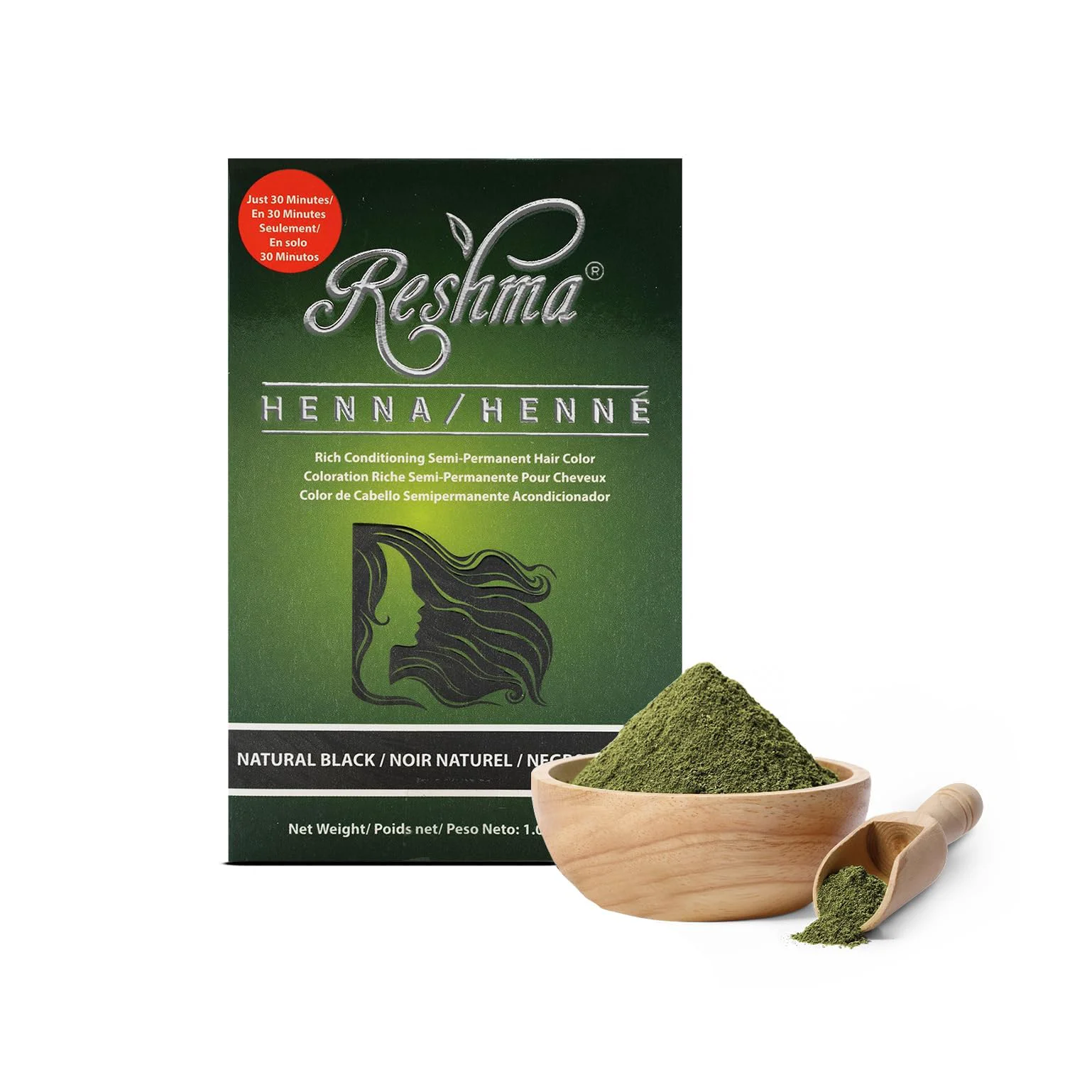 Superior Reshma Beauty 30 Minute Henna Hair Color Infused with Plant-Based Prestigious