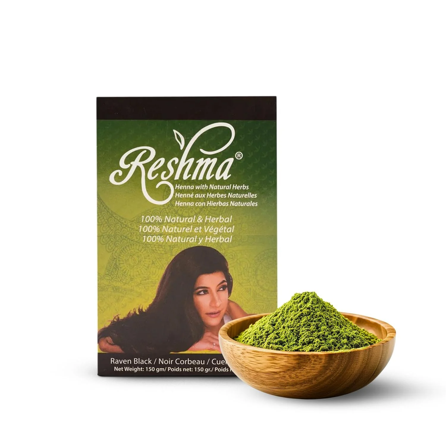 Dependable Reshma Beauty Ayurvedic Henna Hair Color Blend - Henna Indigo with Herbal Extracts - Natural Deep Black Raven Hair Color for Gray Blending - Heena High-Grade