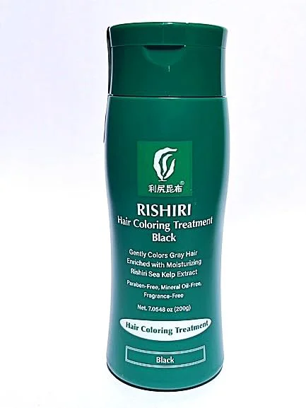 Sophisticated RISHIRI Hair Coloring Treatment 200g Black User-Friendly