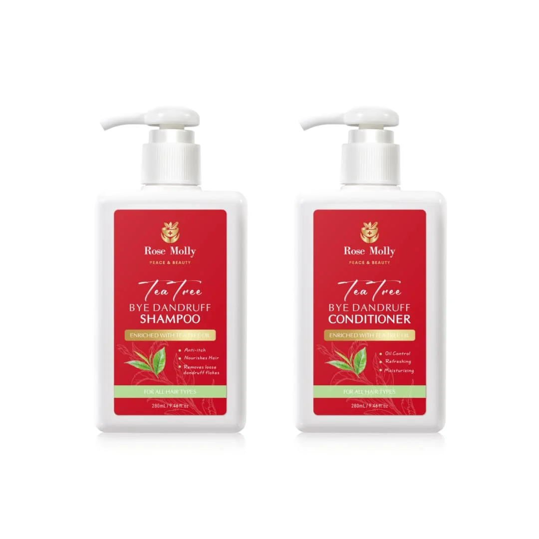 Artisan Rose Molly Tea Tree Bye Dandruff Shampoo and Conditioner Set 9.46 fl oz Fine