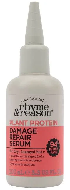 Superior R R Rhyme Reason Damage Repair Hair Serum 3.3 Fl Oz. For Dry Damaged Hair. Reduce Hair Breakage. 1 Pack Reliable