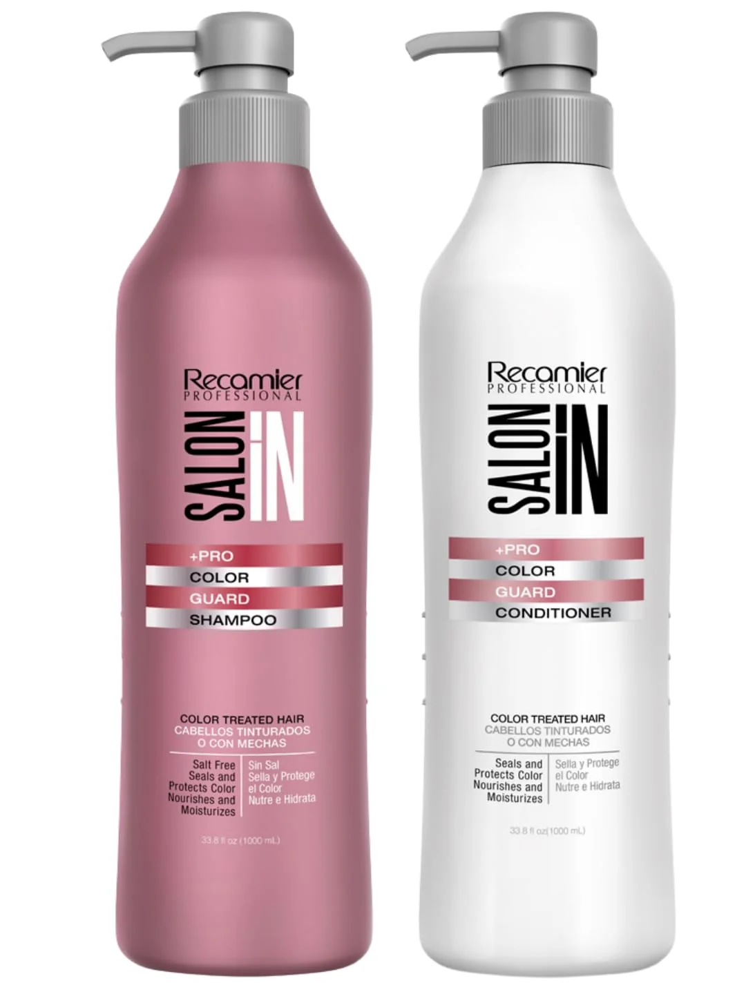 Recyclable Salon In by Recamier Color Guard Shampoo and Conditioner Set for Color-Treated Hair 10.1 fl oz 300 ml Each Verified