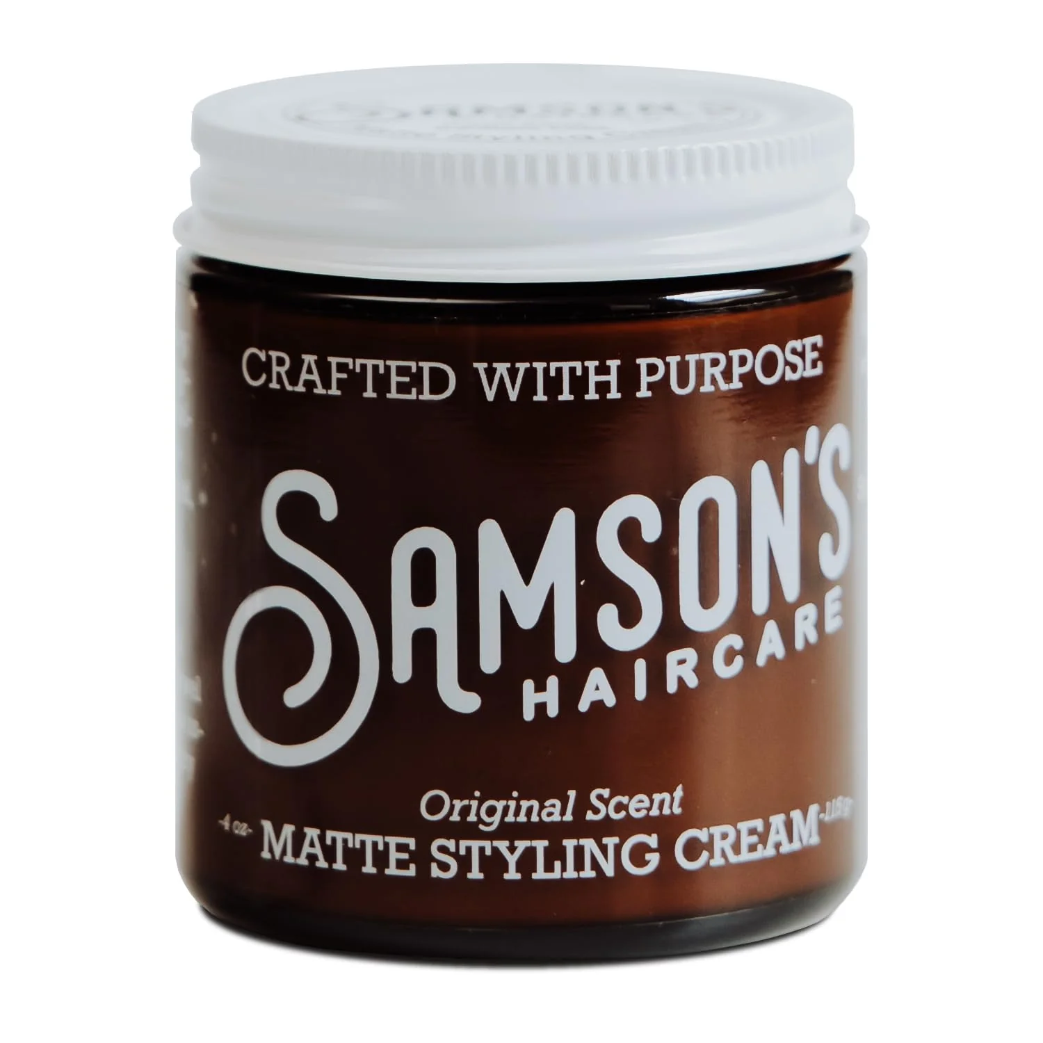 World-Class SAMSON'S HAIRCARE Matte Styling Cream Matte Finish with Easy Application Nourishes and holds hair I for both Men Women 4 oz. Crafted