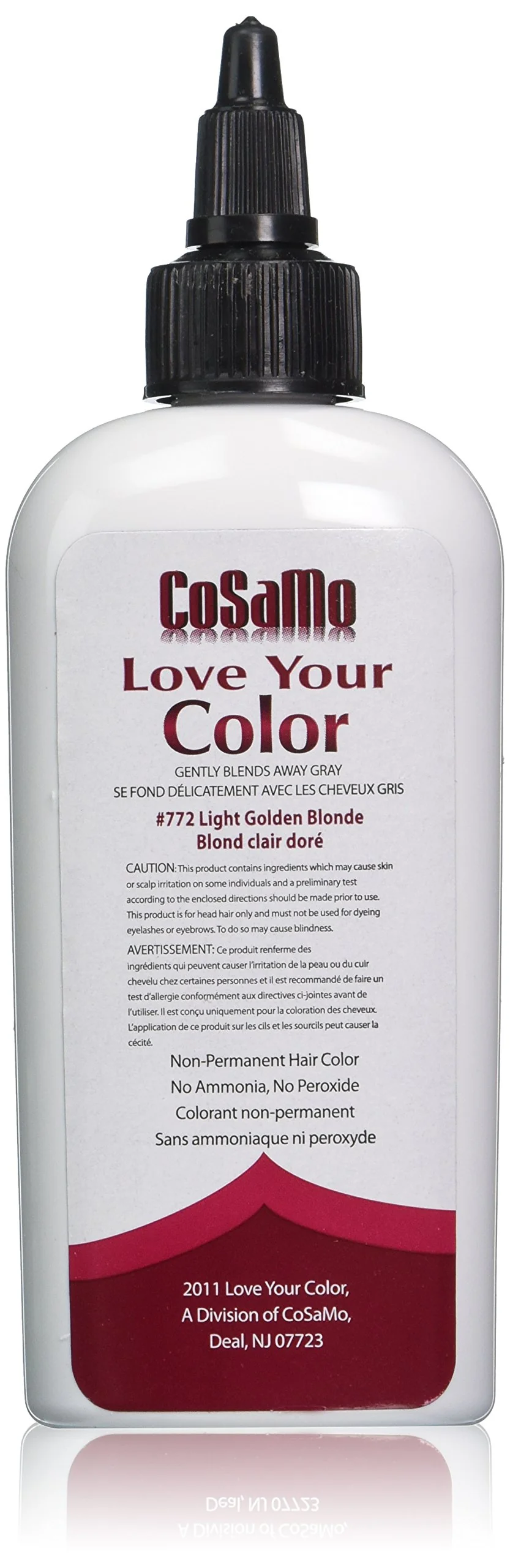Breathable Love Your Color Cosamo Non Permanent Hair Color Light Gold Blonde Original