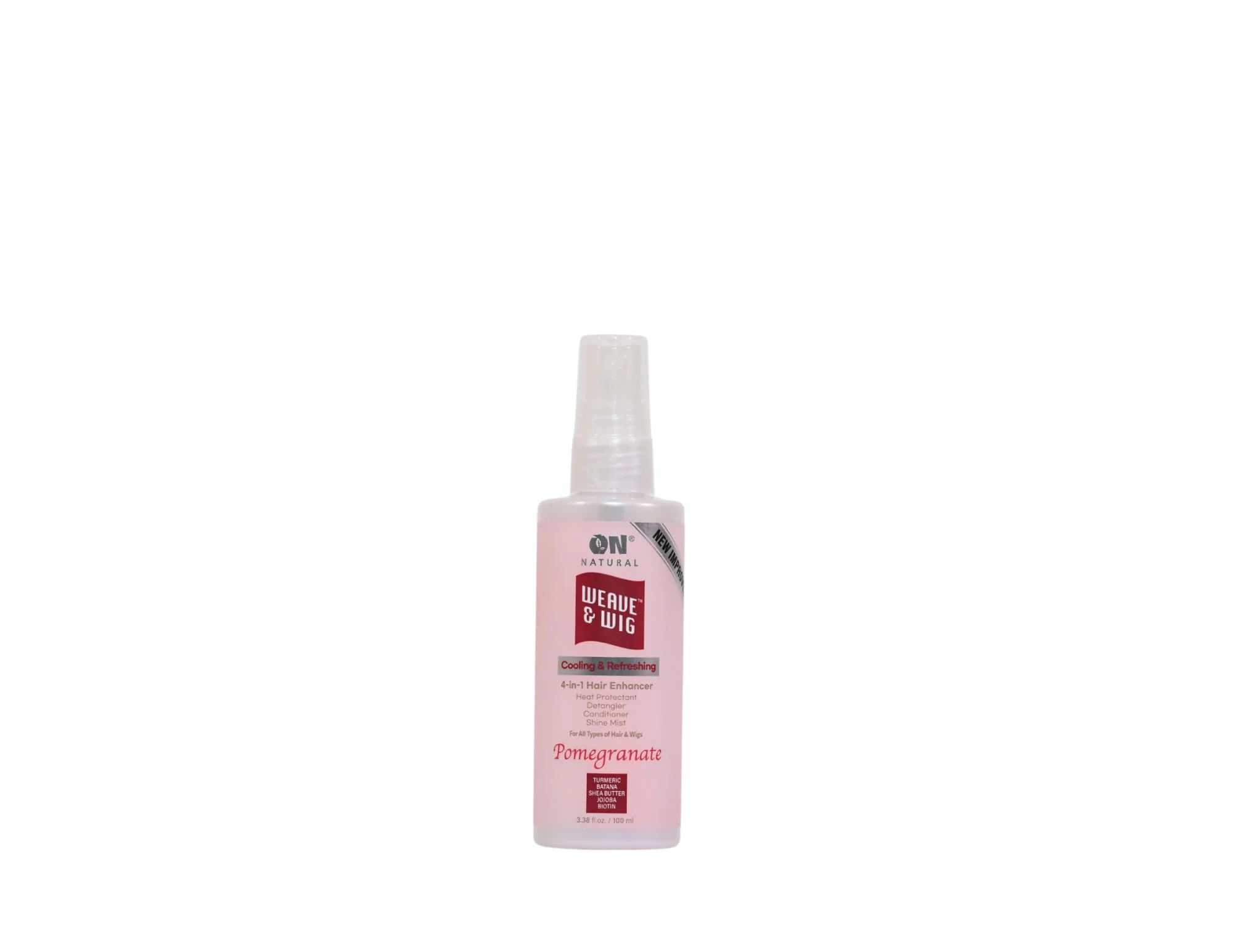 Recyclable On Natural Weave Wig 4-in-1 Hair Enhancer For All Hair Texture Pomegranate 3.4 OZ Excellent