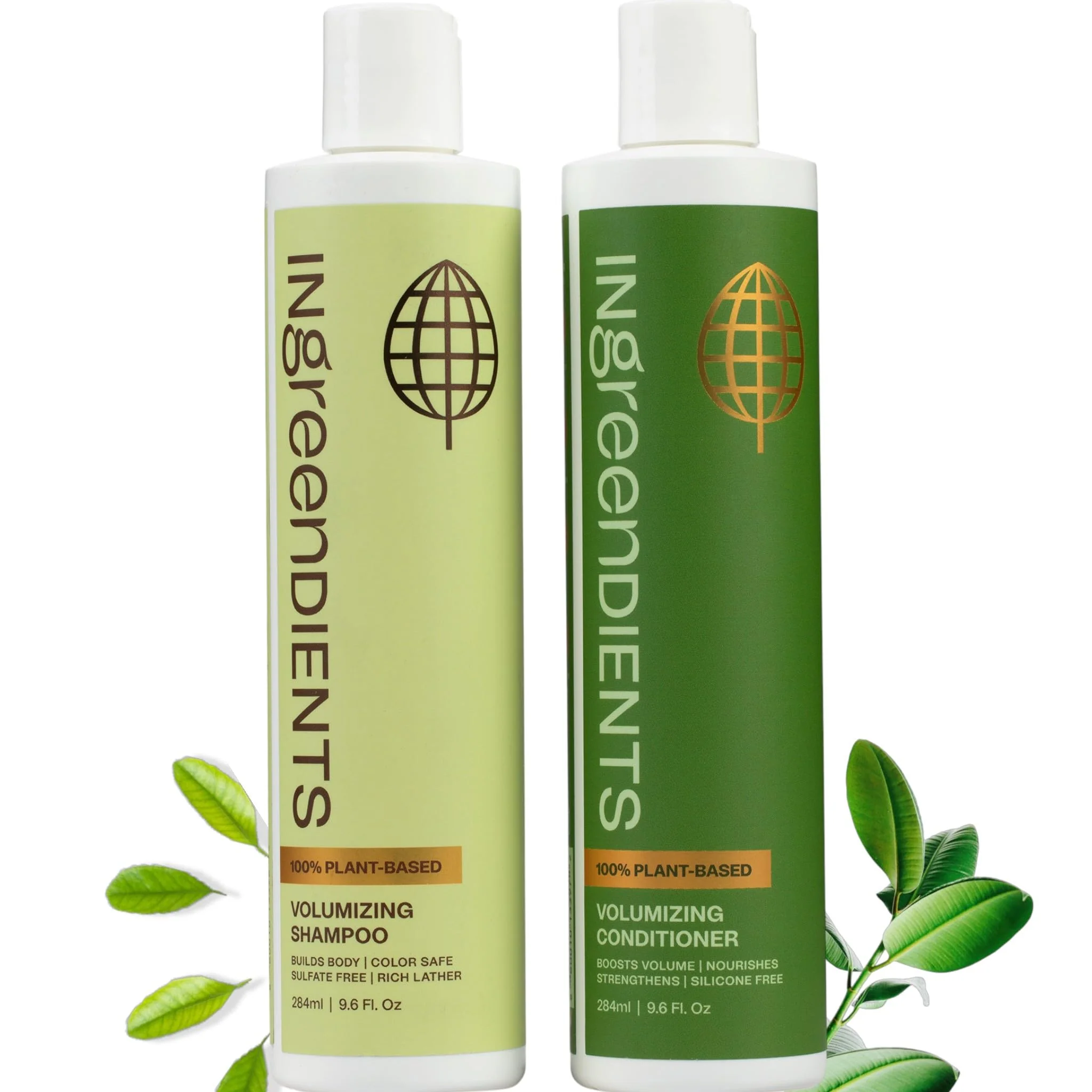 Elite Ingreendients Non Toxic Sulfate Volumizing Shampoo Conditioner with Organic Ingredients For Fine Thin Hair - Color Safe Paraben Gluten Genuine