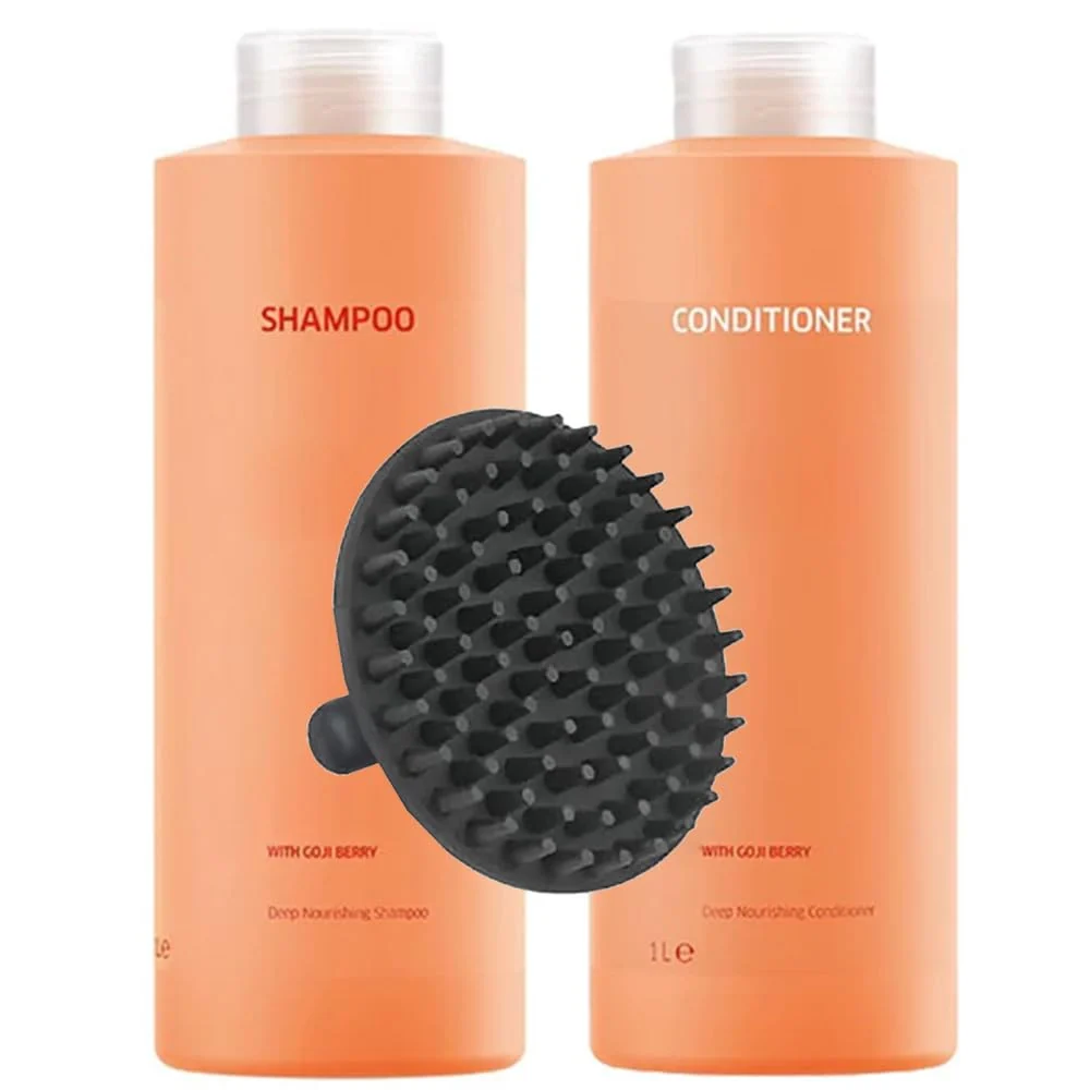 High-Performance Invigo Nutri-Enrich Shampoo Conditioner 1 Liter Duo Set M Hair Designs Scalp Brush - Nourishing Moisturizing Sulfate- Hair Care for Dry Detailed