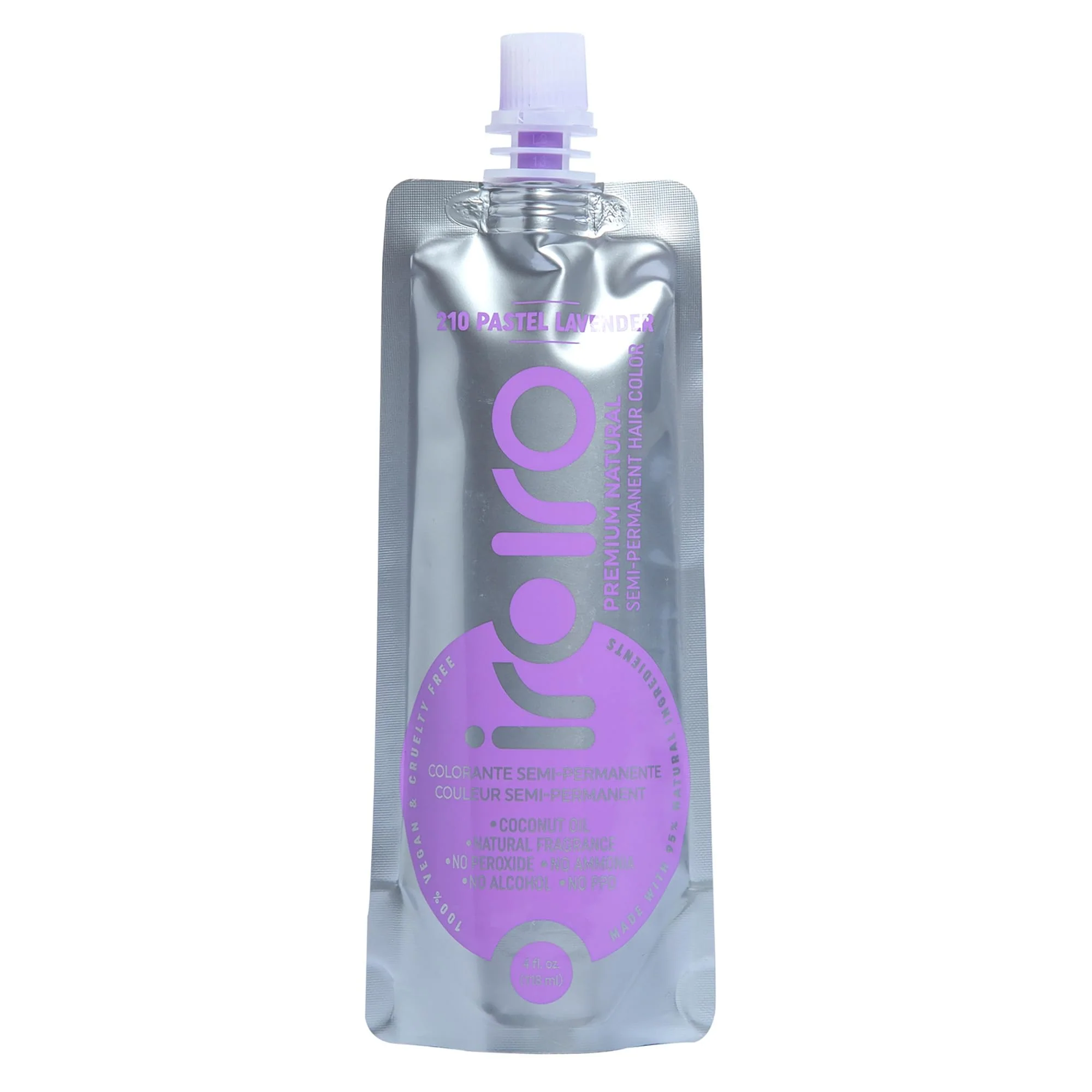 Elite IROIRO Premium Natural Semi-Permanent Hair Color 210 Pastel Lavender 4oz Stylish