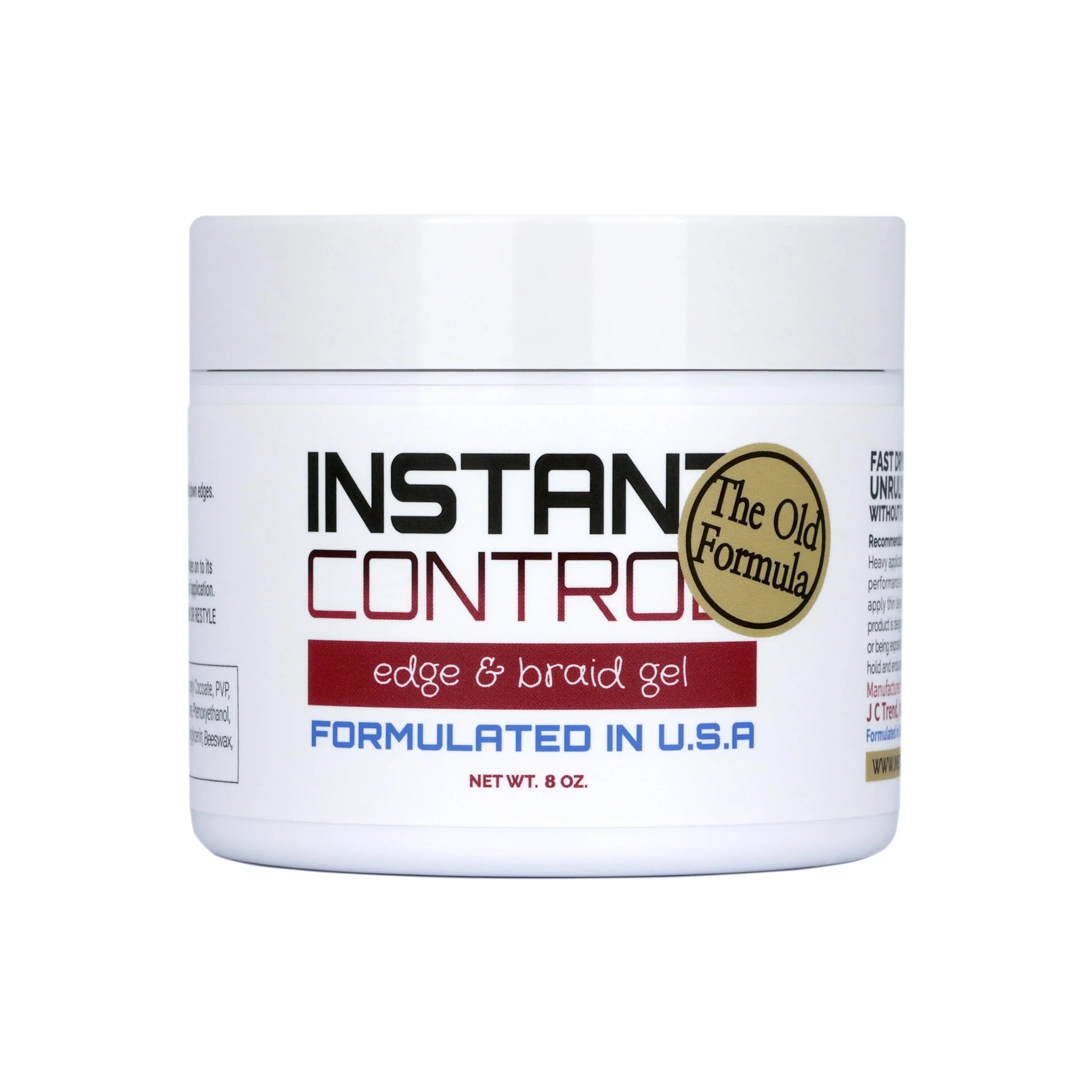 Premium Material Instant Control Edge Braid Gel 8 Ounce Stylish