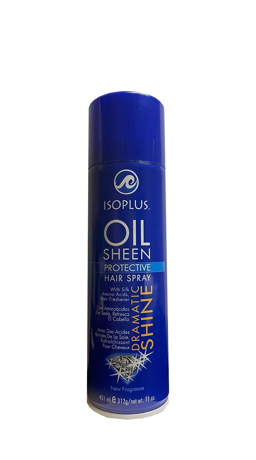 Professional Isoplus Oil Sheen Hair Spray 11 Oz Pack of 2 Outstanding