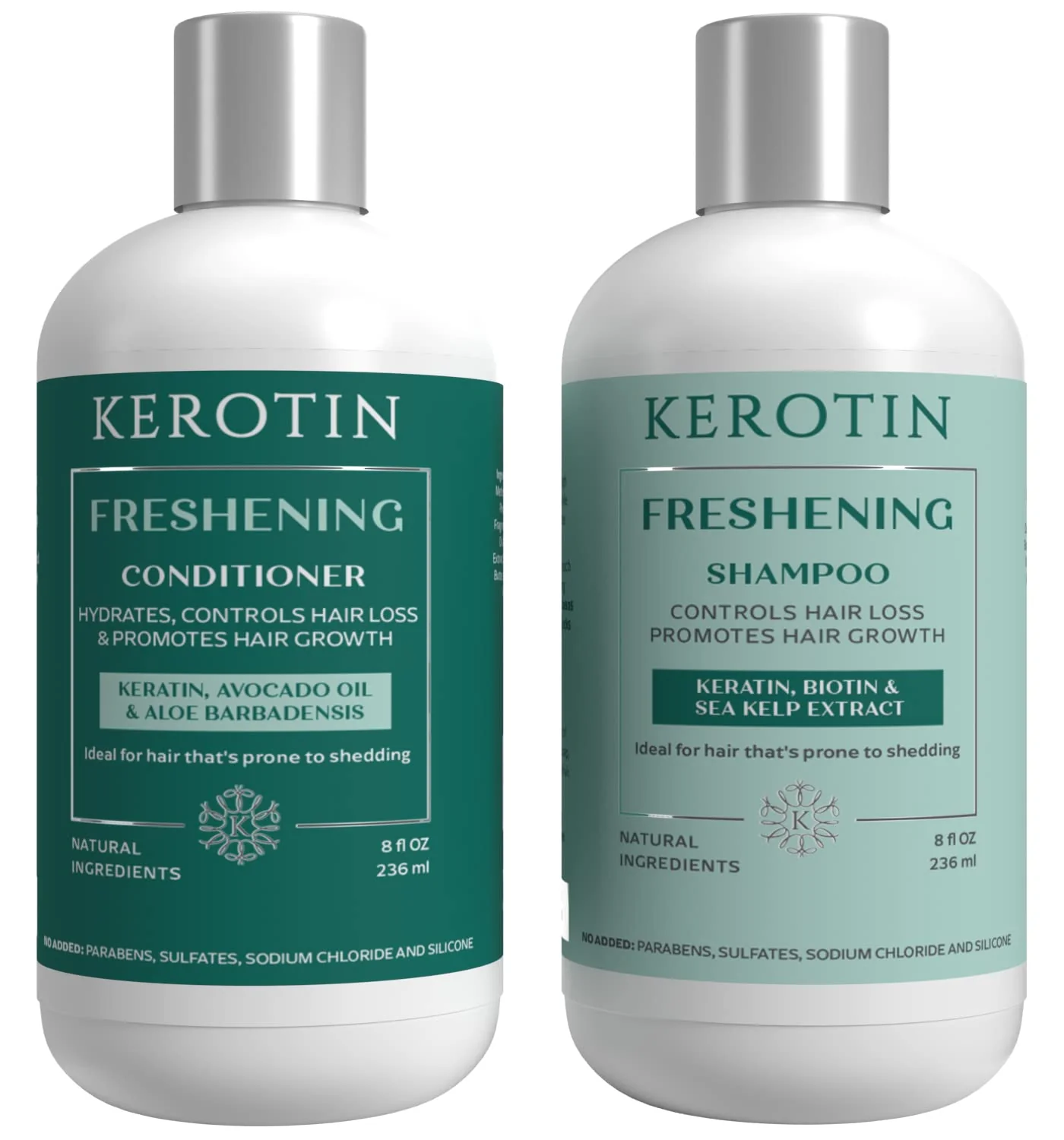 Verified Kerotin Hair Growth Shampoo and Conditioner Set Products for Scalp Care Hair Loss Thinning Hair with Rosemary Oil Biotin Keratin Curly Girl Superior