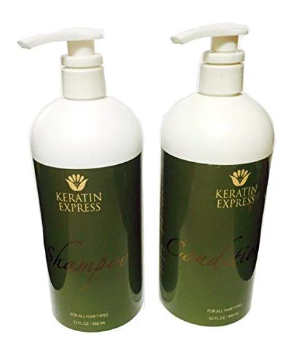 Breathable Keratin Express Sulfate Shampoo Ultra Hydrating Conditioner Set of 2 32 fl oz Fine Crafted