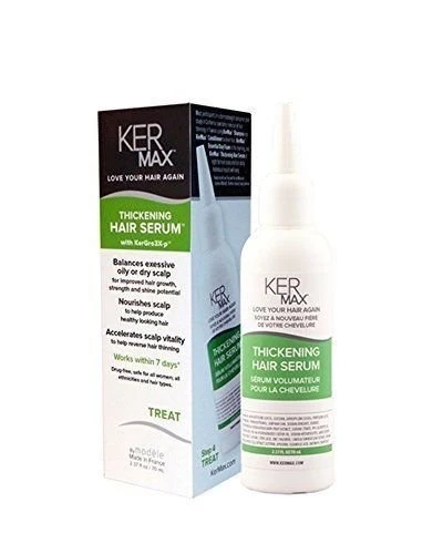 High-Quality KER MAX THICKENING HAIR SERUM 2.37 OZ 1 Box Prestigious