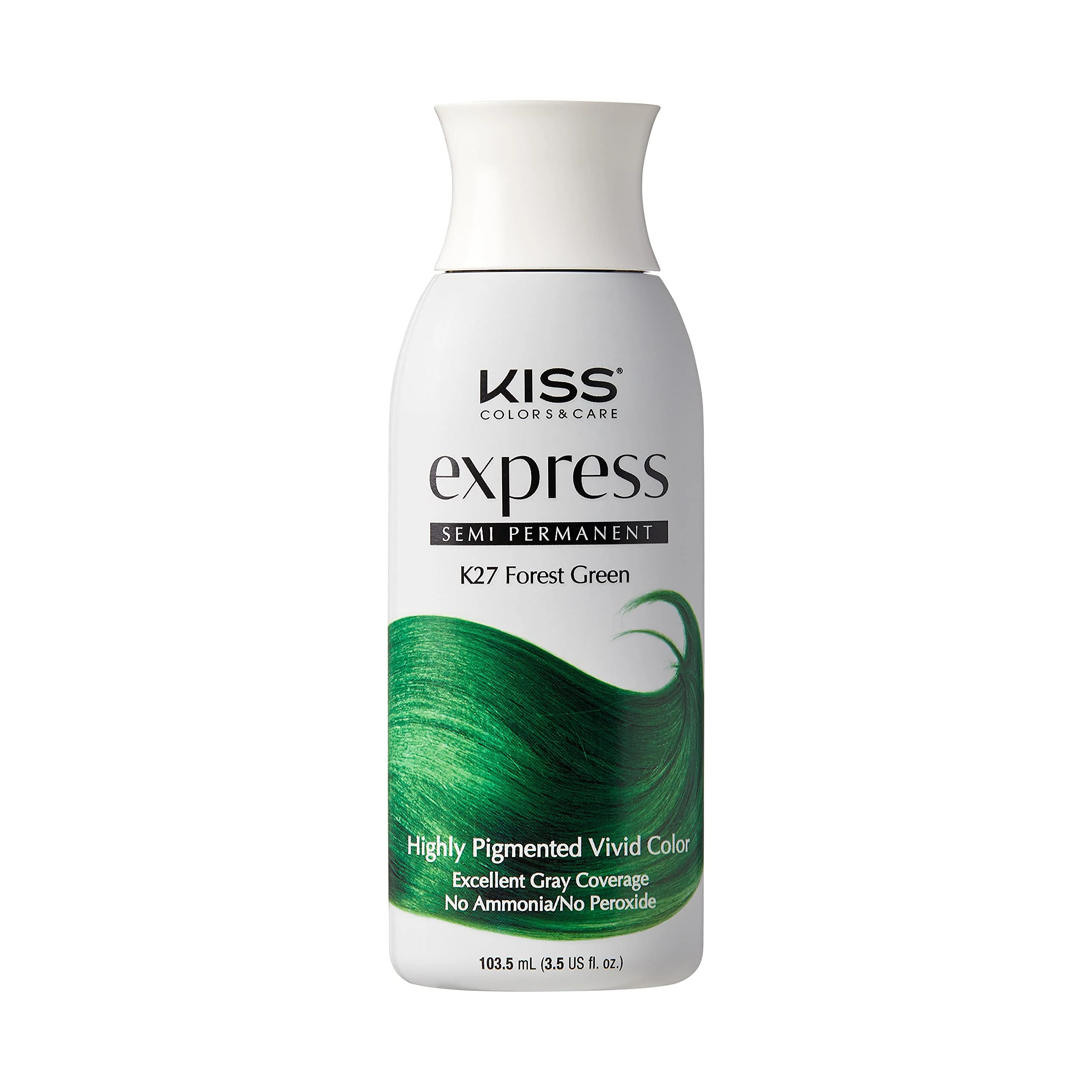 Optimized Kiss Express Semi-Permanent Hair Color - Vivid Highly Pigmented Dye for Vibrant Hair Gentle Formula Gray Coverage pH Balanced 23 Intermixable Certified