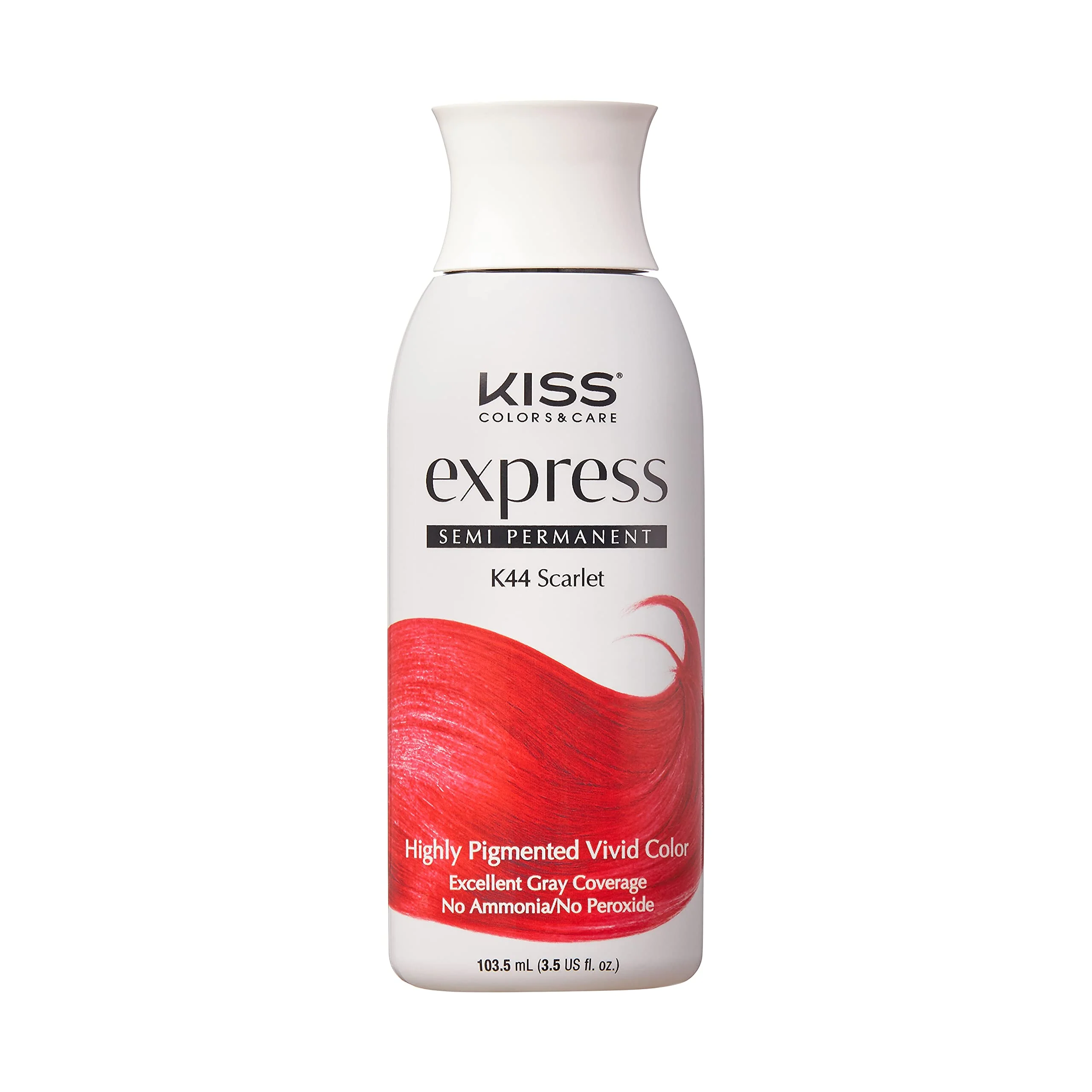 Versatile Kiss Express Semi-Permanent Hair Color - Vivid Highly Pigmented Dye for Vibrant Hair Gentle Formula Gray Coverage pH Balanced 23 Intermixable Stylish