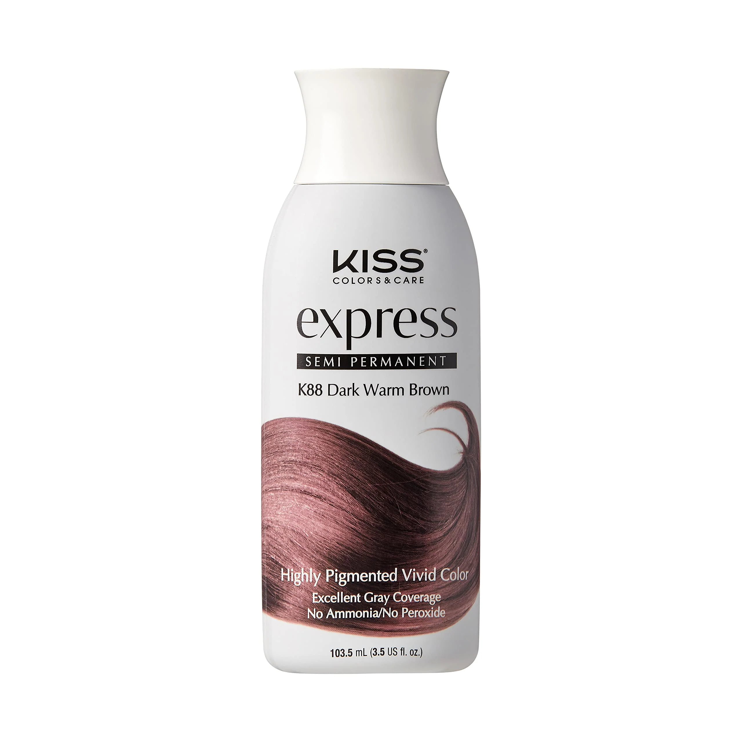 Proven Kiss Express Semi-Permanent Hair Color - Vivid Highly Pigmented Dye for Vibrant Hair Gentle Formula Gray Coverage pH Balanced 23 Intermixable Healthy