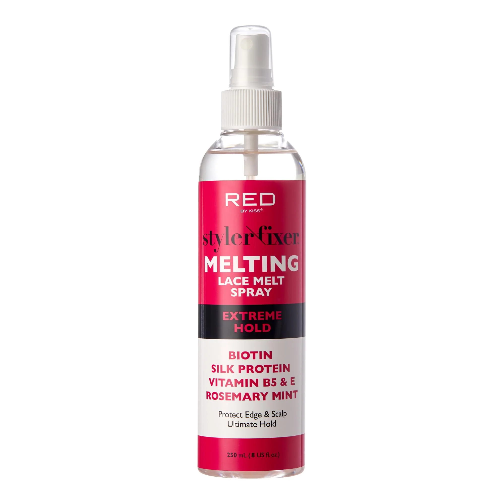 Contemporary Kiss Lace Melting and Holding Spray - Strong Hair Adhesive for Wigs Glueless Front Lace Bond Extreme Hold Lightweight