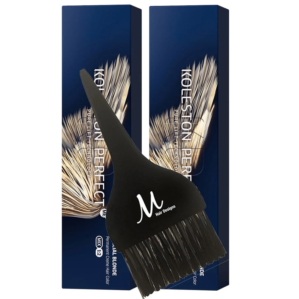 Verified Koleston ME 12 22 Special Blonde Intense Matte Permanent Hair Color Creme 2 Ounce Pack of 2 With Tint Brush - Long-Lasting Gray Coverage Contemporary