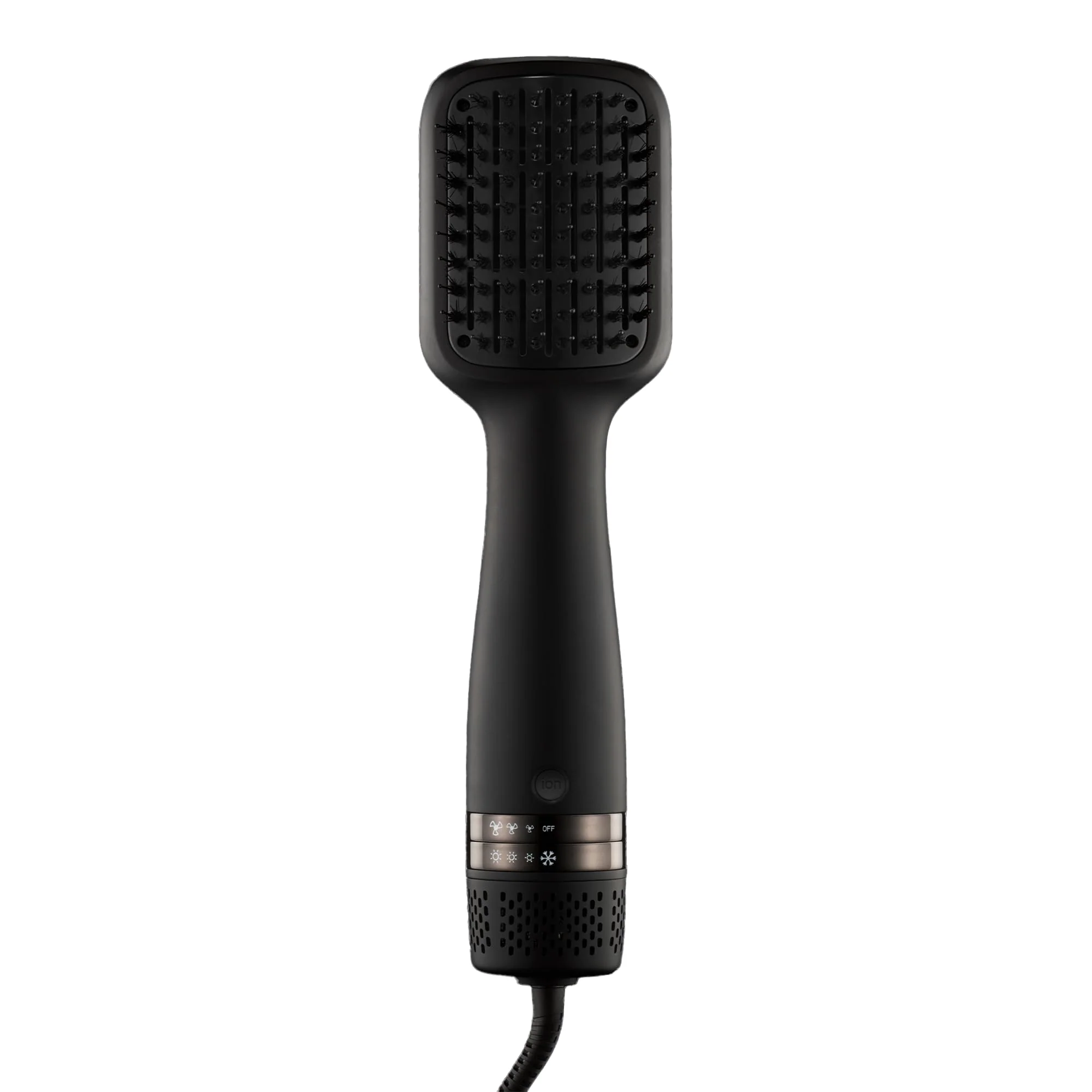 Elite Kristin Ess Hair Volumizing Blow Dryer Brush - Blowout Hair Straightening Brush - Ceramic Ionic - Dry Smooth Volumize Hair - Flat Padel Base Sophisticated