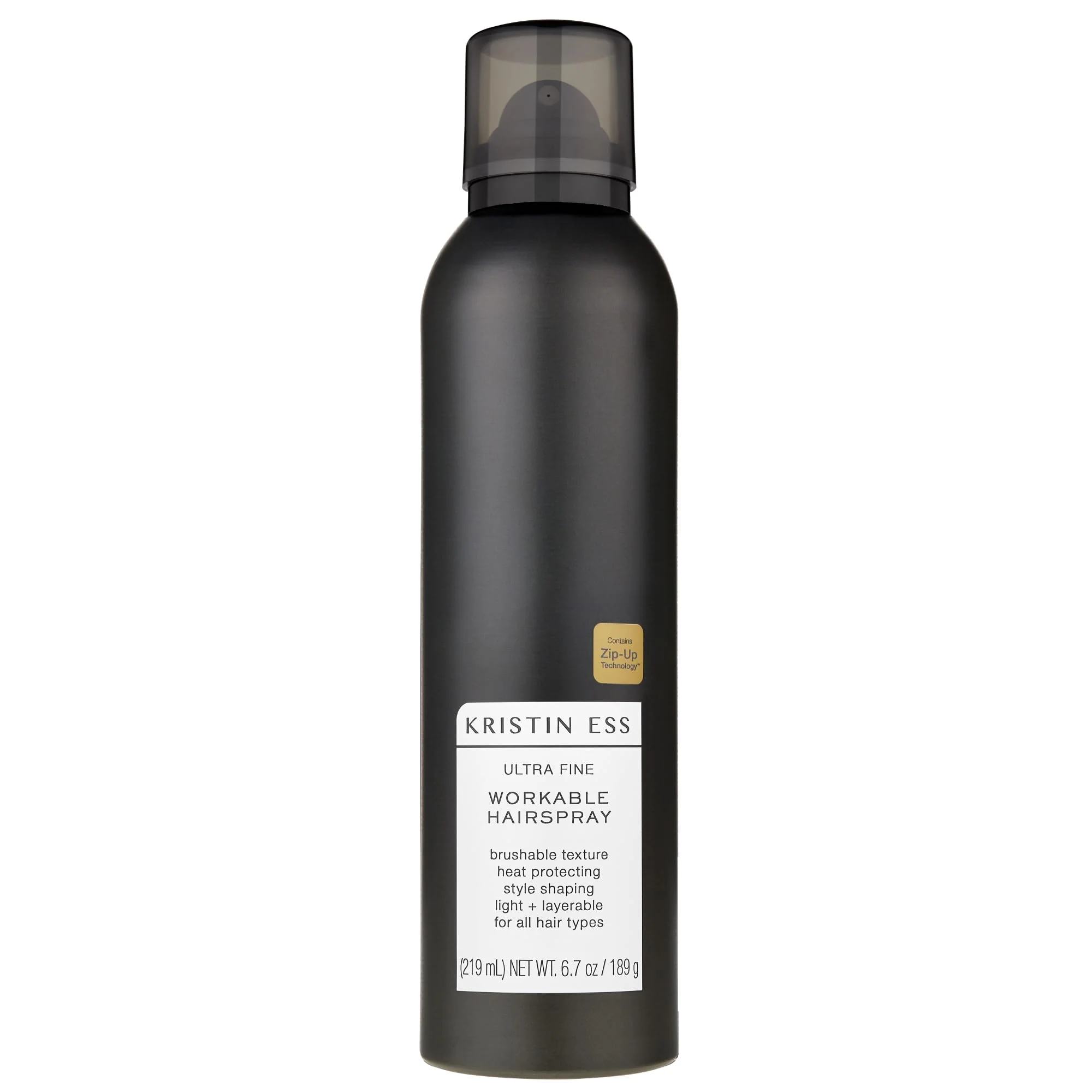 Authentic Kristin Ess Ultra Fine Professional Hairspray Heat Protectant for Hair - Lightweight Hold for Women - Volumizing Anti Frizz Hair Styling Eco-Friendly