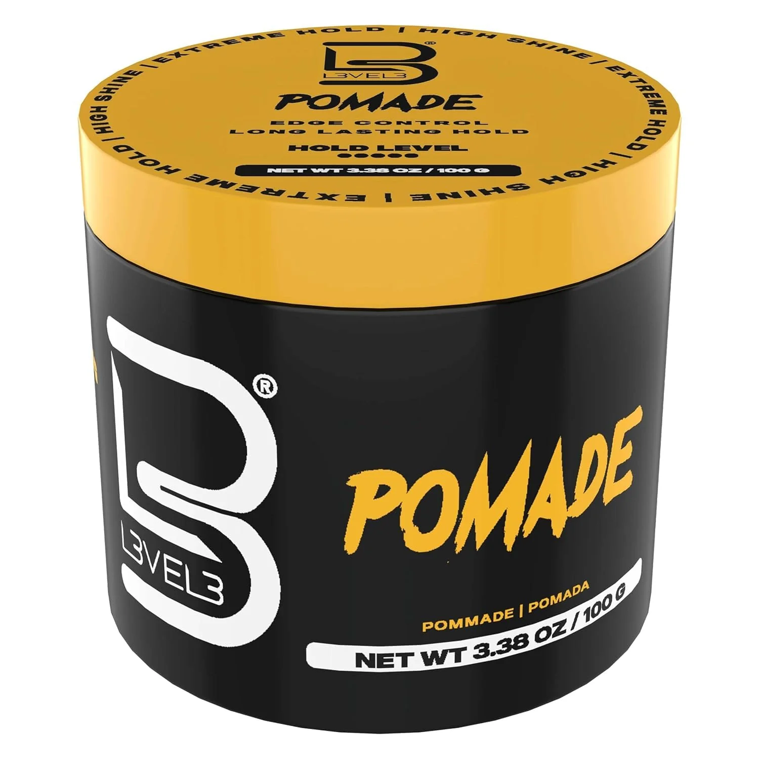 L3 Level 3 Pomade - Improves Hair Strength and Volume Long-Lasting Hold Effective