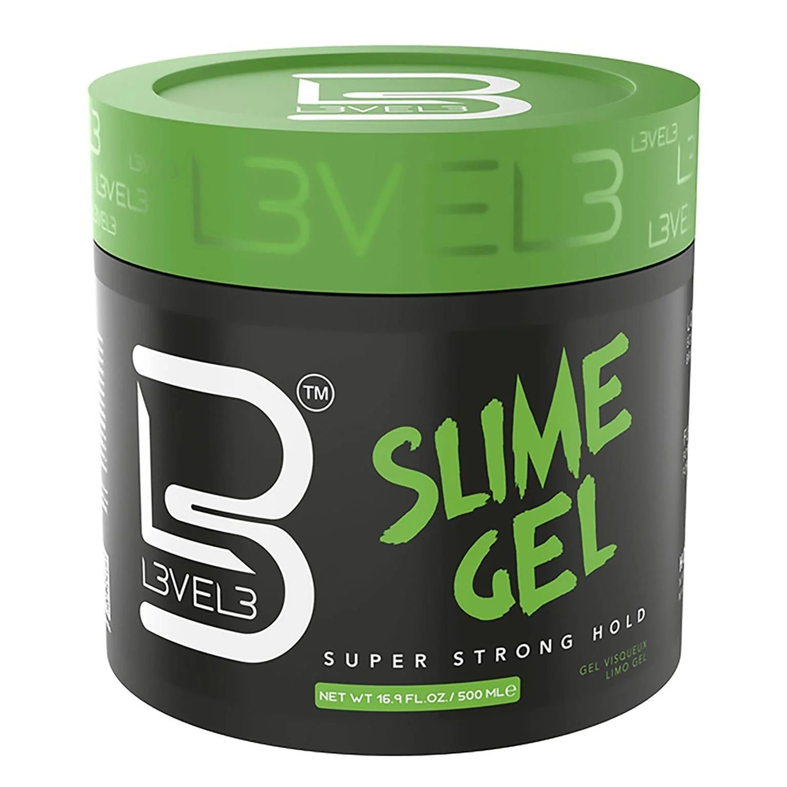 Elite L3 Level 3 Slime Gel - Strong Control Hair Styling Gel - Flake- Long-Lasting Hold - Adds Volume Texture Next-Generation
