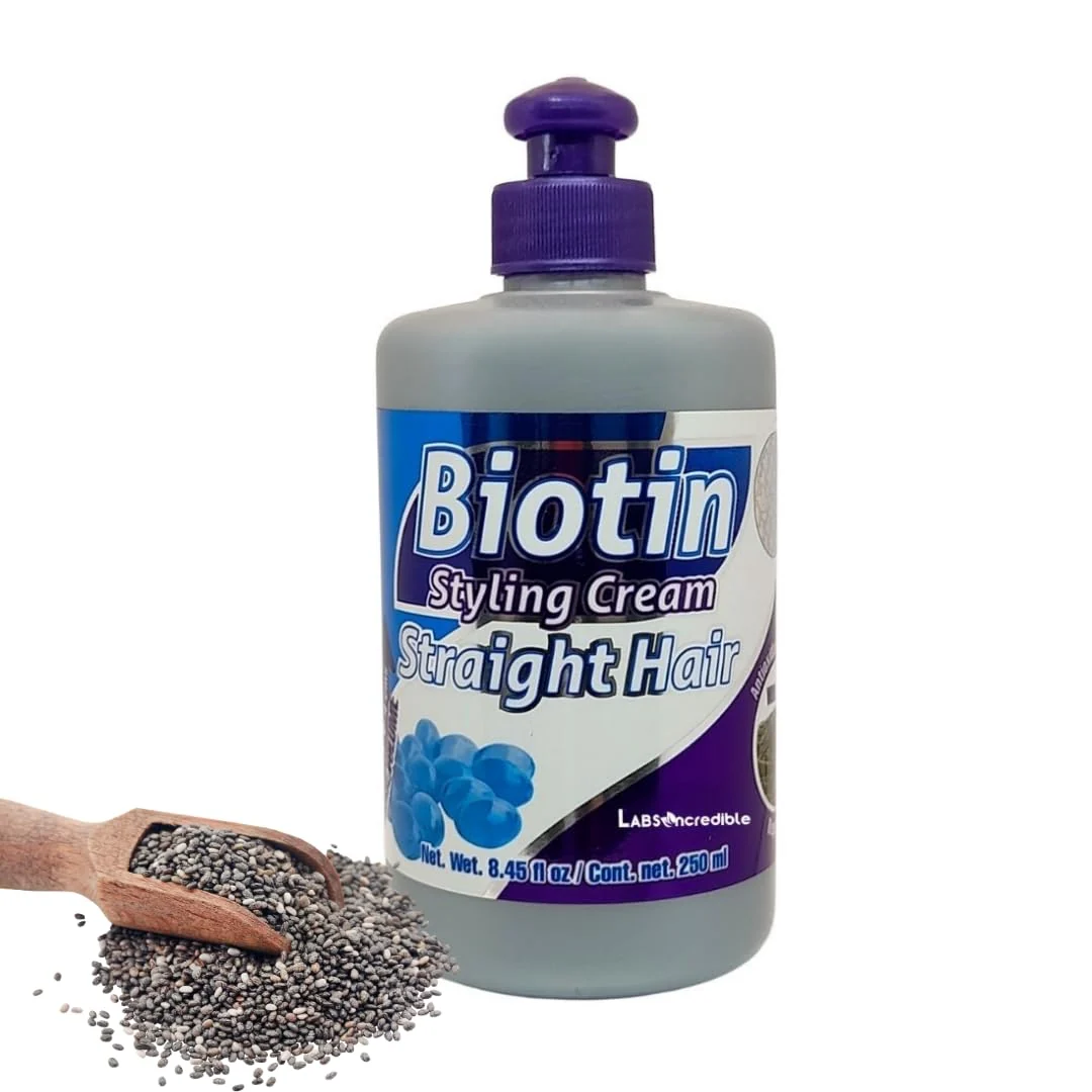 Trusted LABS Biotin Styling Cream for Straight Hair - With Biotin Essential Nutrients - Nutrition Shine - 250ml 8.45 fl oz Responsible