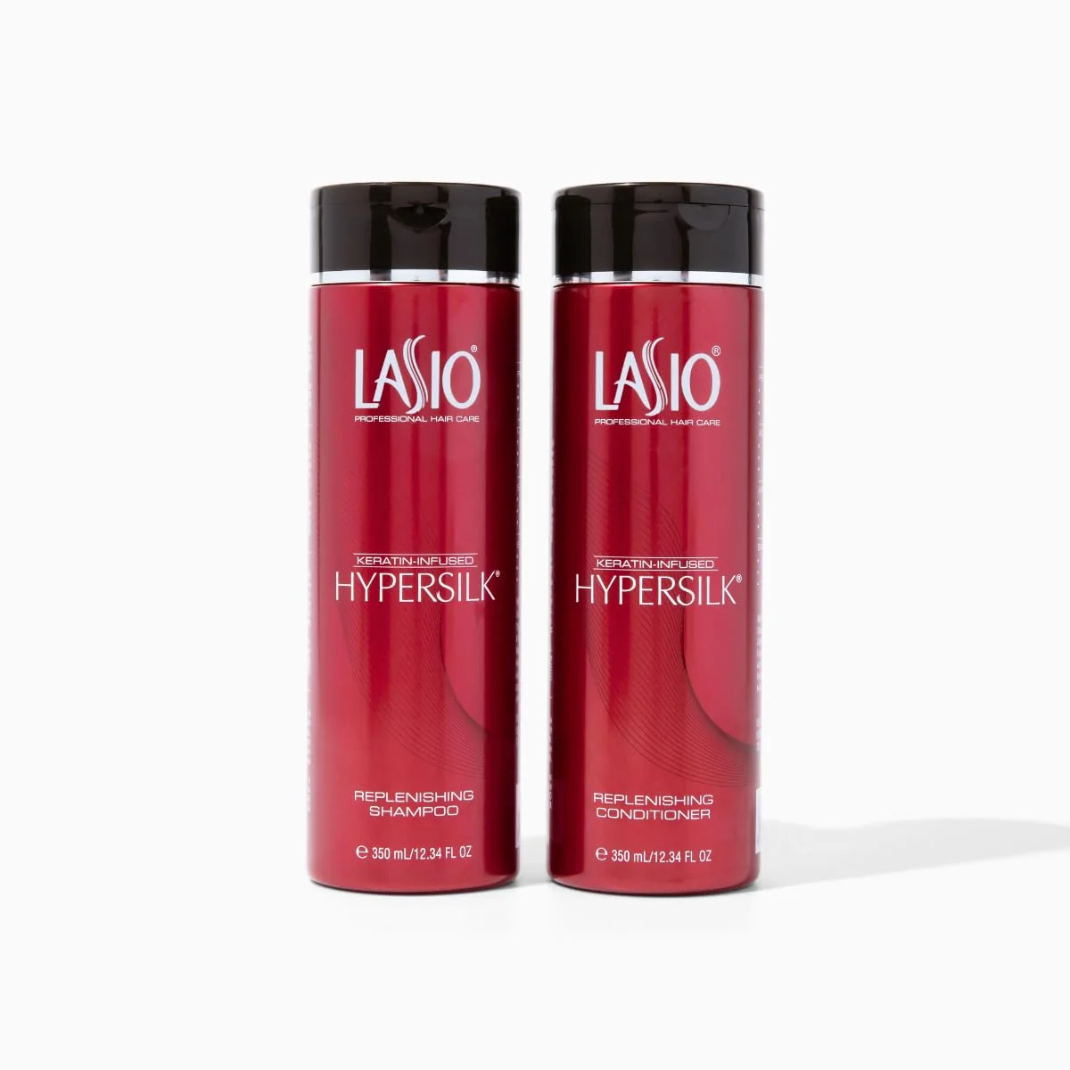 Fast Lasio Replenishing Shampoo and Hair Conditioner Set with Amber Extract Keratin Jojoba Oil - Nourishing Repairing and Hydrating Formula for Soft Environmentally Friendly