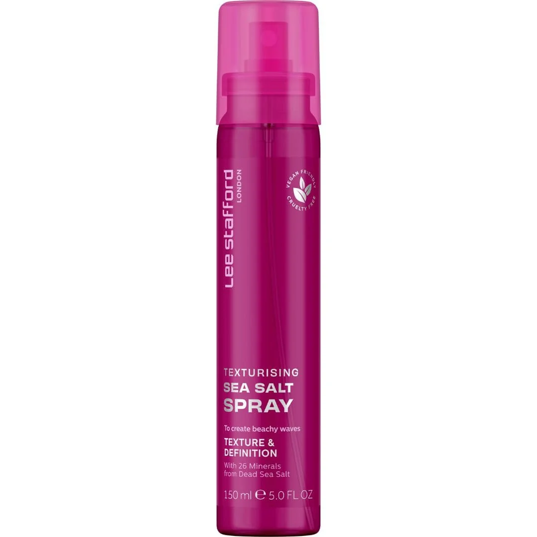 Reliable Lee Stafford Sea Salt Hair Texturizing Spray Styling - for Natural Tousled Surf Beach Waves Adds Shine Texture Definition Quick Styling Practical