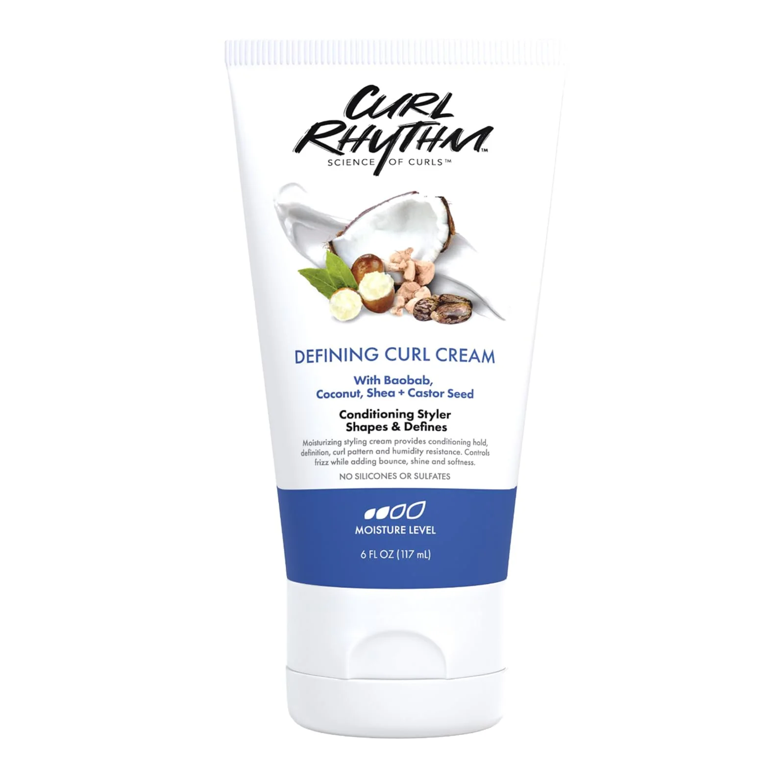 Next-Generation Curl Rhythm Defining Curl Cream - Hair Moisturizer for Curly Hair - Curl Styling Cream for Frizz Control Bounce and Shine - Sulfate - 6 oz Sophisticated