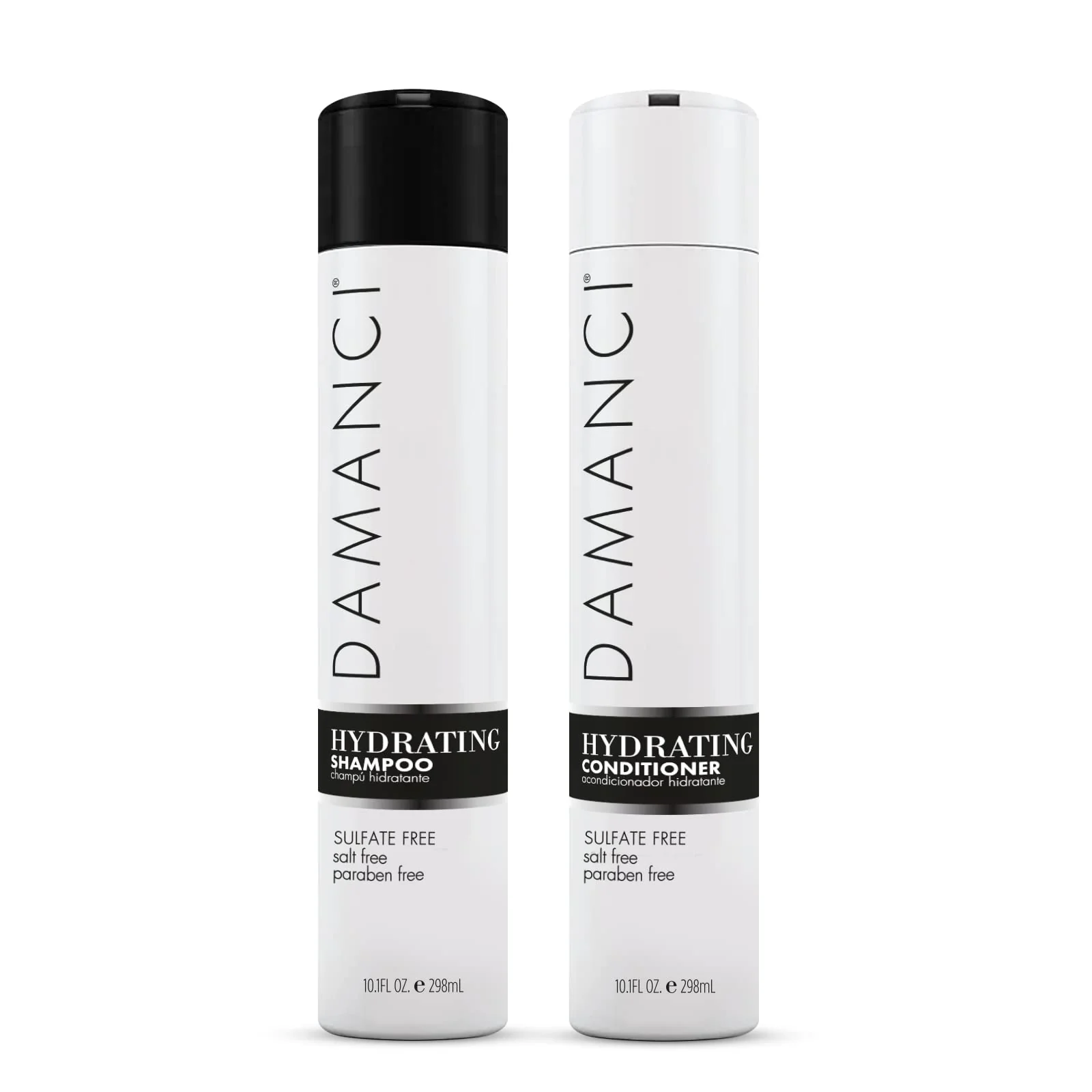 Certified Damanci Hydrating Shampoo and Conditioner Duo Sulfate Shampoo and Conditioner for Dry Hair with Keratin and Collagen Paraben and Salt Flexible