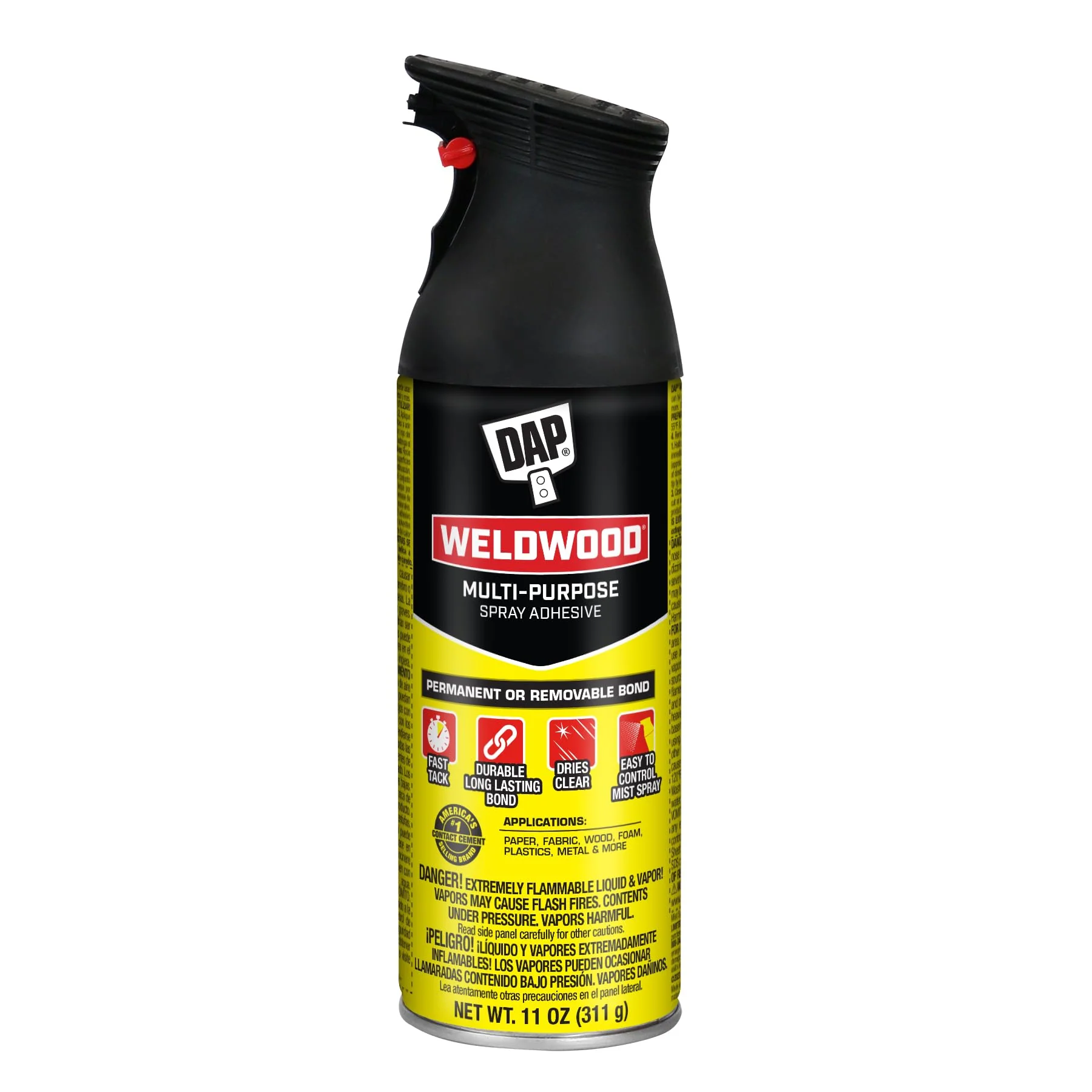 Specialty DAP Weldwood Multi-Purpose Spray Adhesive Clear 11 oz 7079800124 Clean
