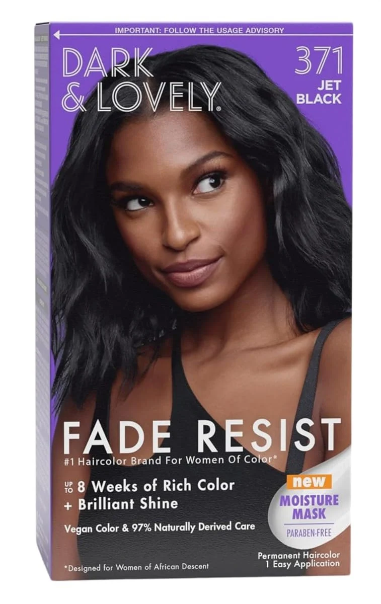 Innovative Dark Lovely Color 371 Jet Black Pack of 2 High-Performance