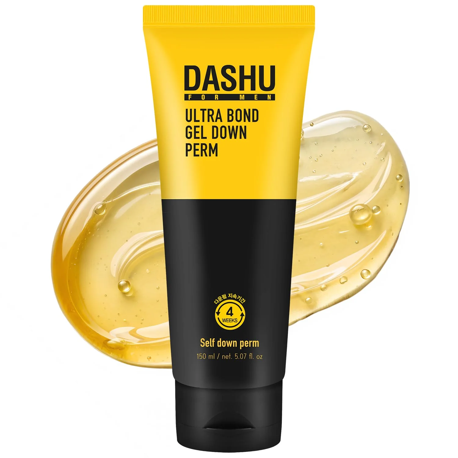 Practical DASHU Down Perm Cream for Men 3.5oz - Korean Hair Straightening Perm Kit Ultra Bond Gel Helps Tame Frizzy Hair Premium Perm Solution 10-Minute Elegant