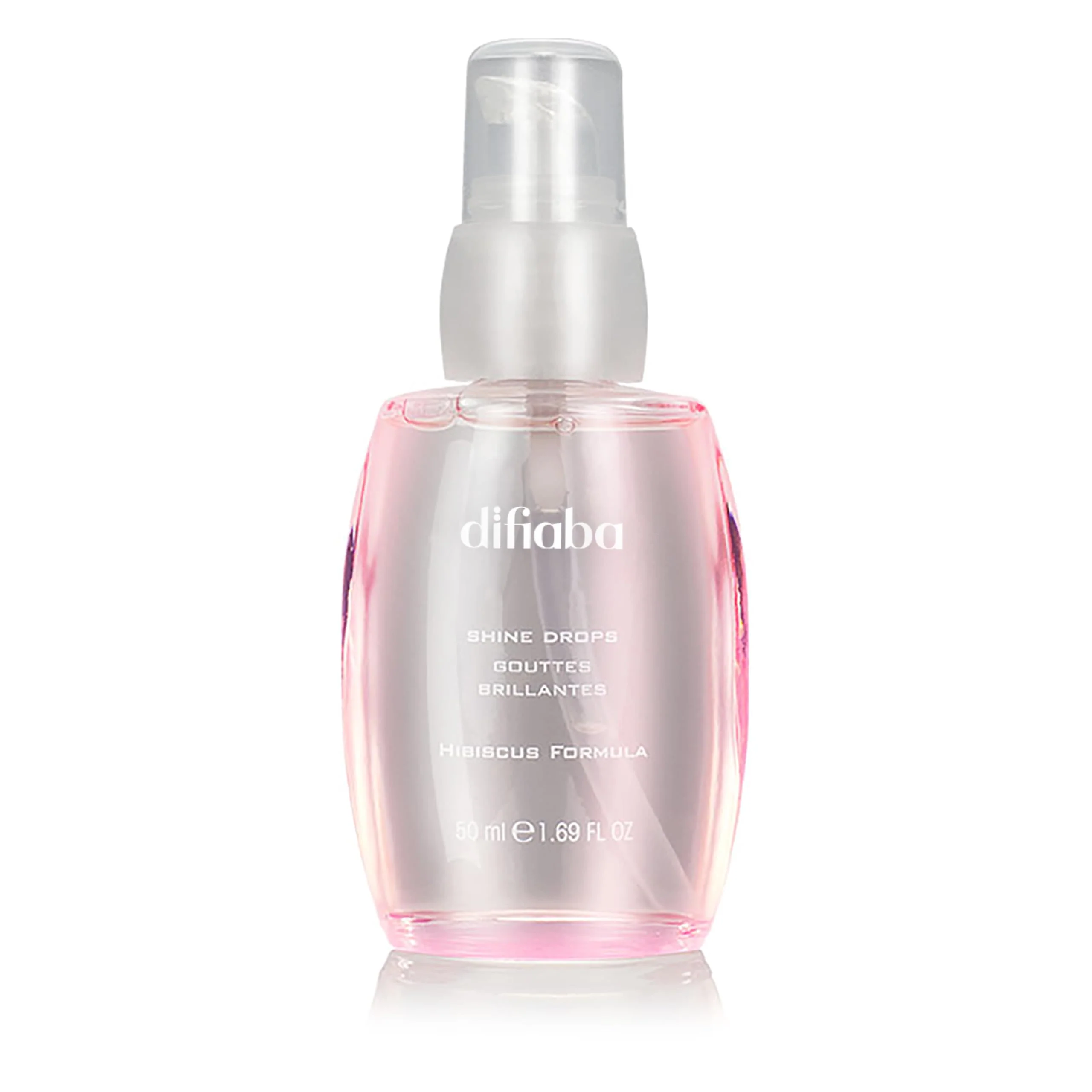 Verified DIFIABA Hibiscus Formula™ Shine Drops - Lightweight Hair Serum for Instant Gloss Frizz Control - Color Safe UV Heat Protection - Non-Greasy Efficient