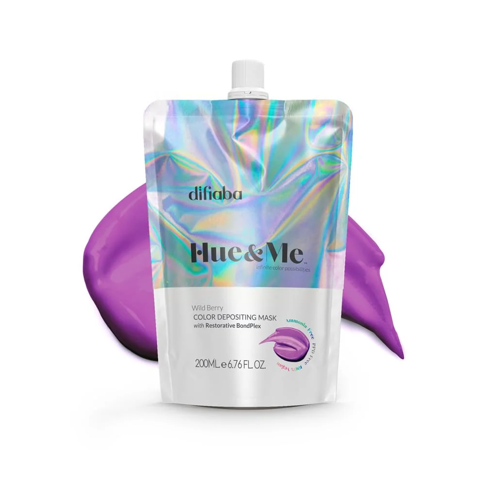 First-Class DIFIABA Hue Me Color Depositing Conditioner - Temporary Hair Dye of Fantasy Colors - Hydrating Color Depositing Hair Mask with BondPlex - 6.76 oz Verified