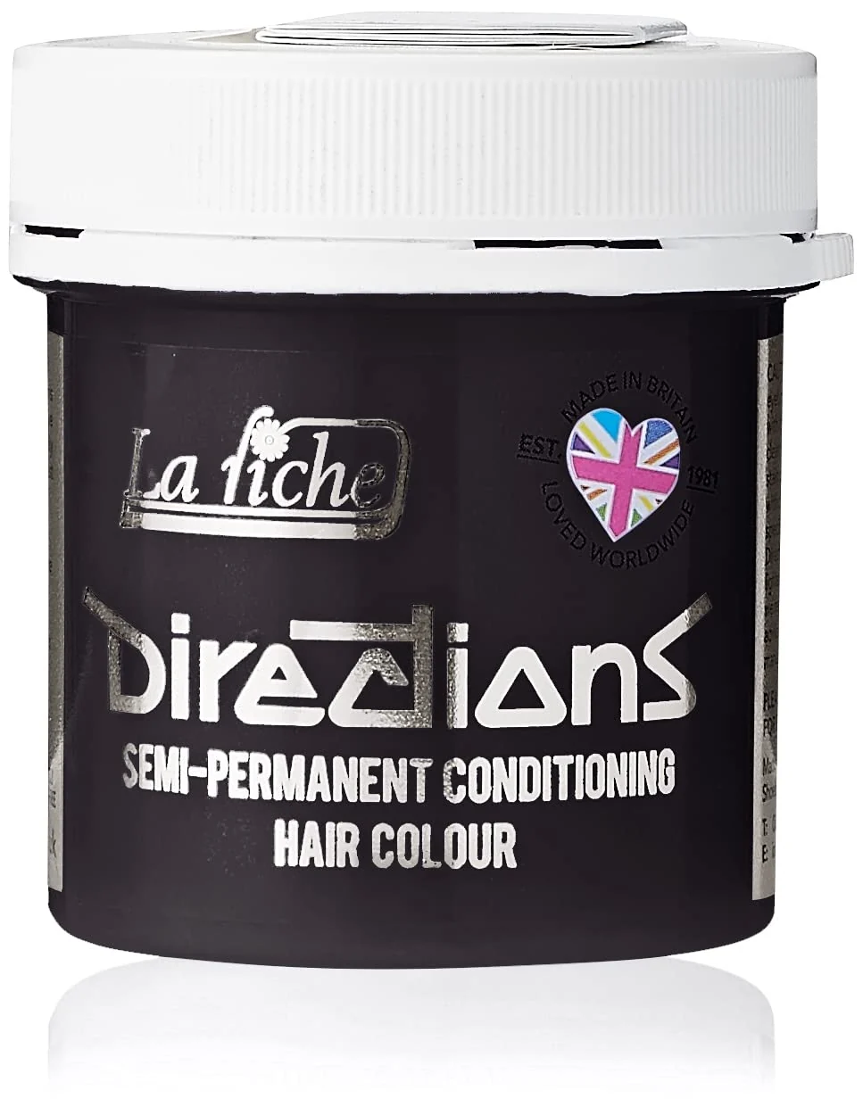 Carefully Designed DIRECTIONS Ebony Semi-Permanent Hair Colour - 88ml Tub by La Riche Official
