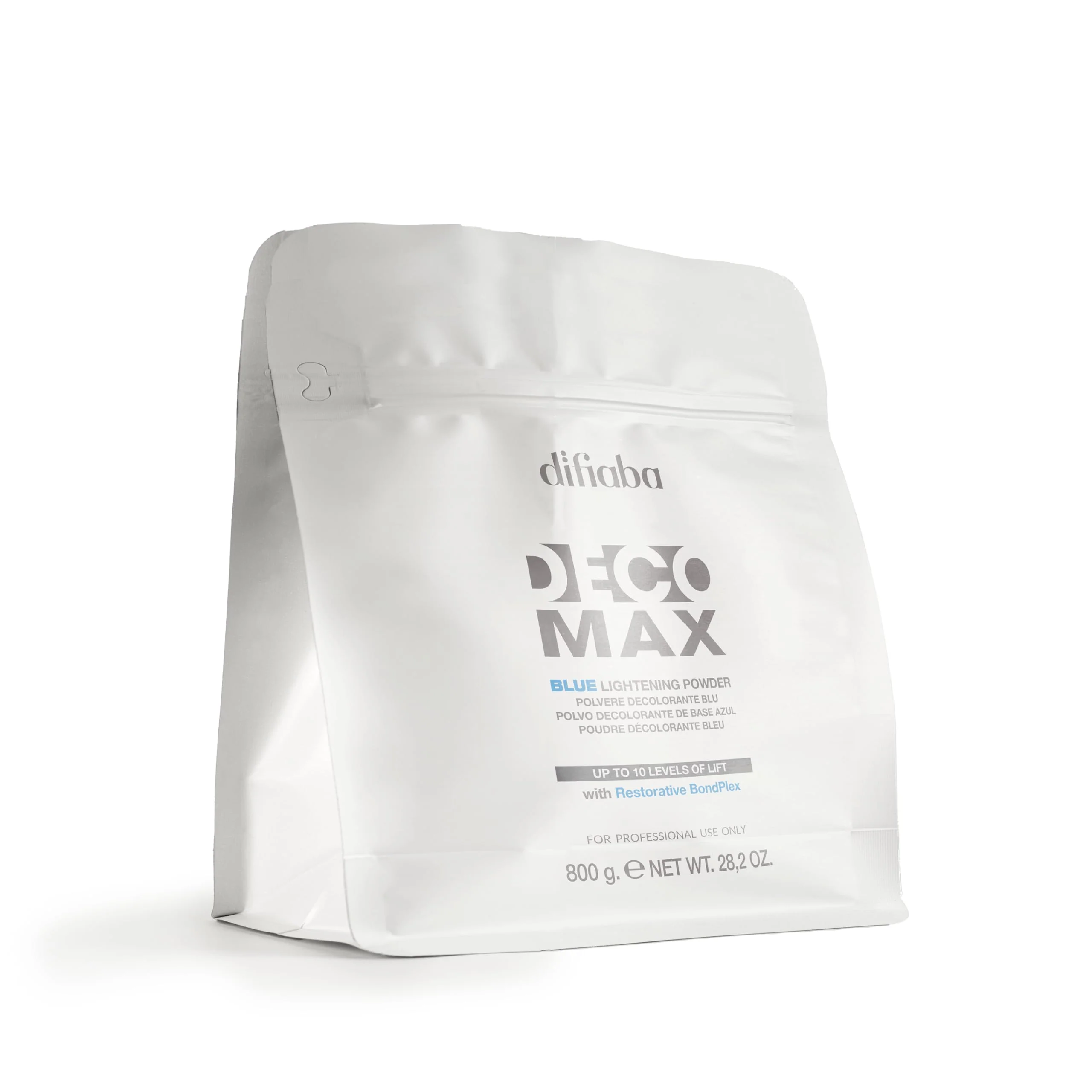 High-End DIFIABA - Decomax Hair Lightener - Blue Dust- Powder Lightener - For All Lightening Techniques - Up to 10 Levels of Lift - with Anti-Yellow Crafted