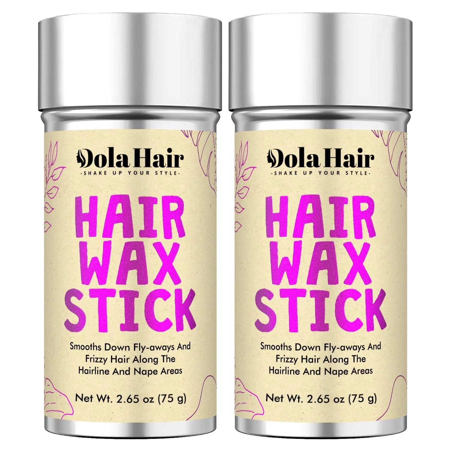 Proven Dolahair Hair Wax Stick for Flyaways Smoothing and Slick Back - Hair Pomade for Women and Kids 2 Pack Modern