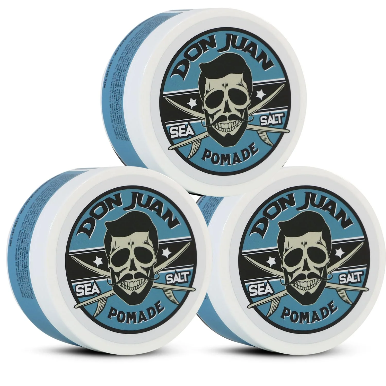 Unique Don Juan Sea Salt Pomade Water Based Medium Hold Medium Shine Natural Plant Extracts and Ocean Minerals Surf Wax Scent 4 oz Pack of 3 Casual