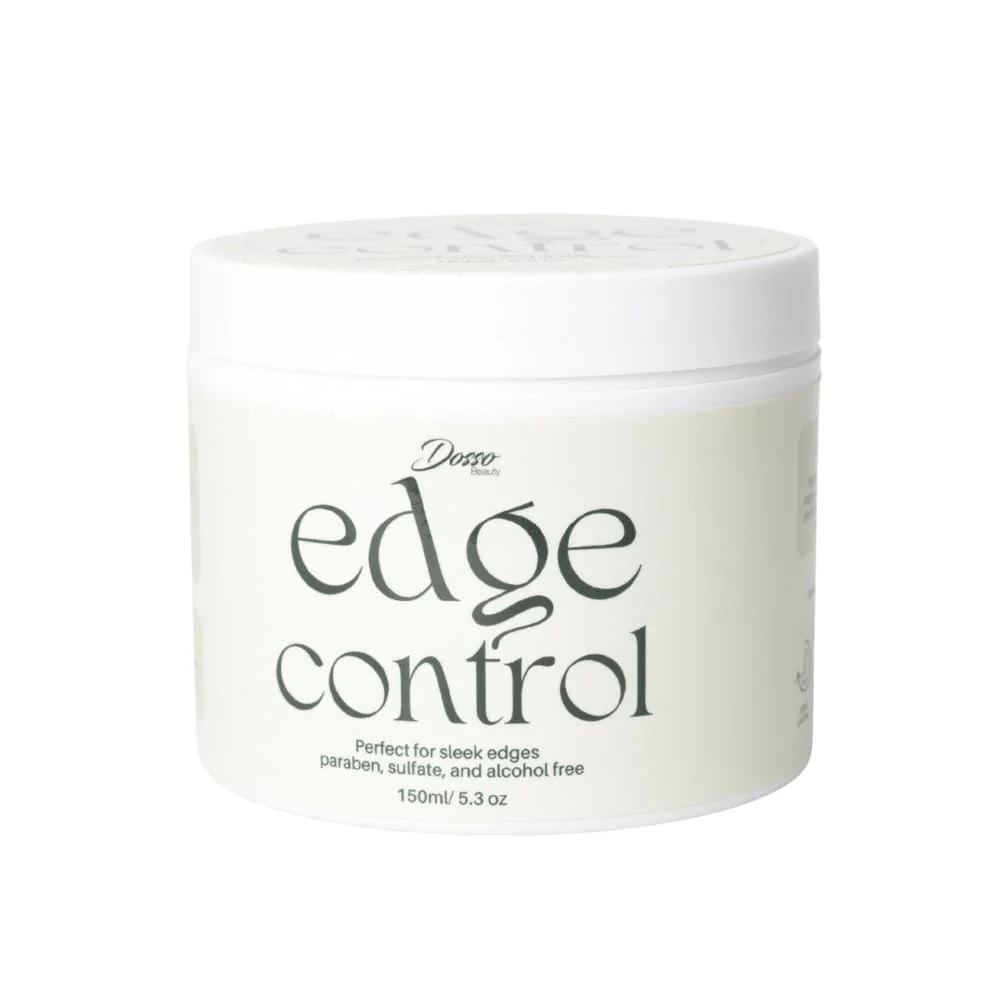 Modern Dosso Beauty Organic Edge Control Hair Styling Gel 5.3 oz 48hr Hold For All Hair Types Naturally Scented Non-Flaky- No Residue Damage Hair Sustainable