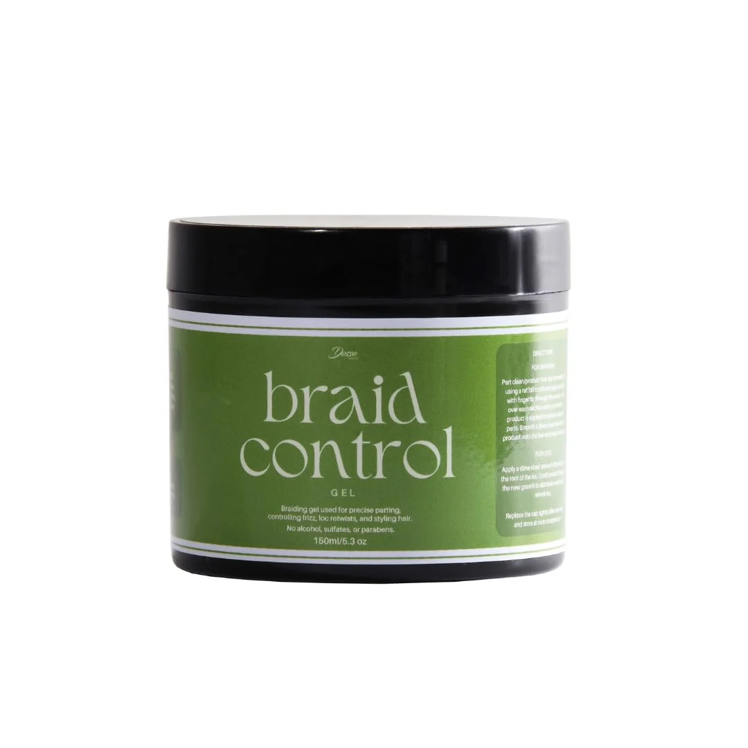 Sophisticated Dosso Beauty Braid Control Gel for Box Braids Locs and Twists - Extreme Hold 5.3oz Proven