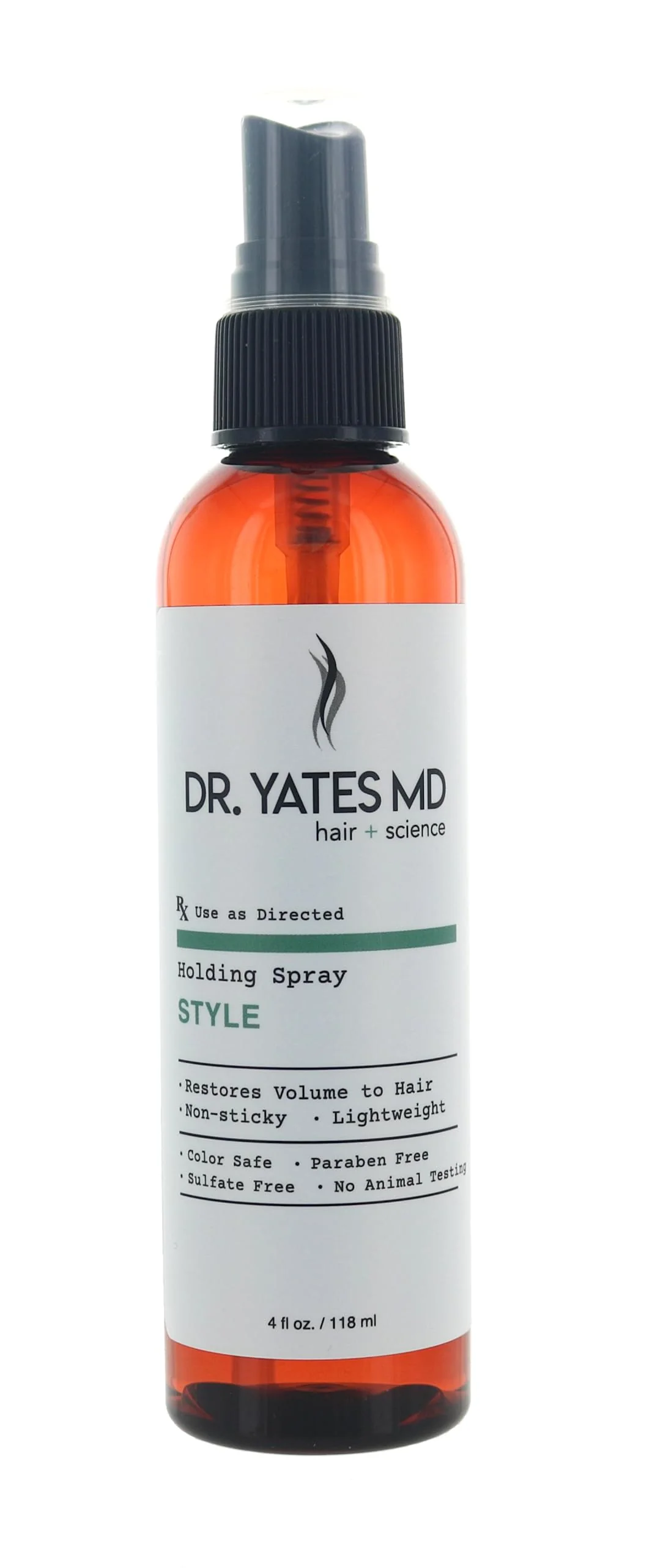 Elegant Dr. Yates MD - Holding Spray Non-Sticky Lightweight Easy to Wash Out Lasting Hold 4 Fl Oz Sustainable