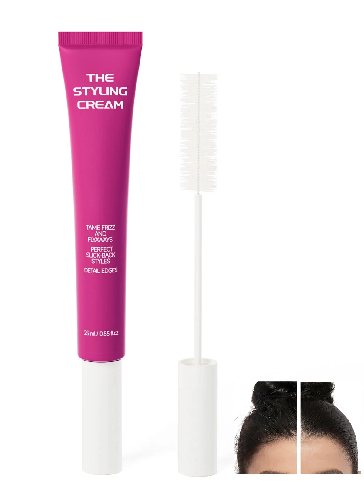Original Design FAMIKYA Hair Mascara for Flyaways Fly Away Hair Stick Wax Stick for Hair Lightweight Anti Frizz Slick Back Hair Styling Wax Stick Taming Wand Gel Fine