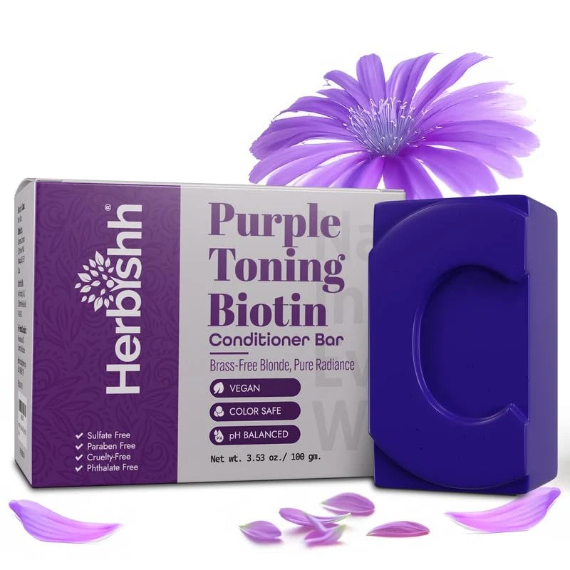 Expertly Made Herbishh Conditioner Bar Moisturizing Strengthening Solid for Dry Damaged Thinning Hair All Hair Types Paraben- Sulfate- 3.53 oz High-Grade