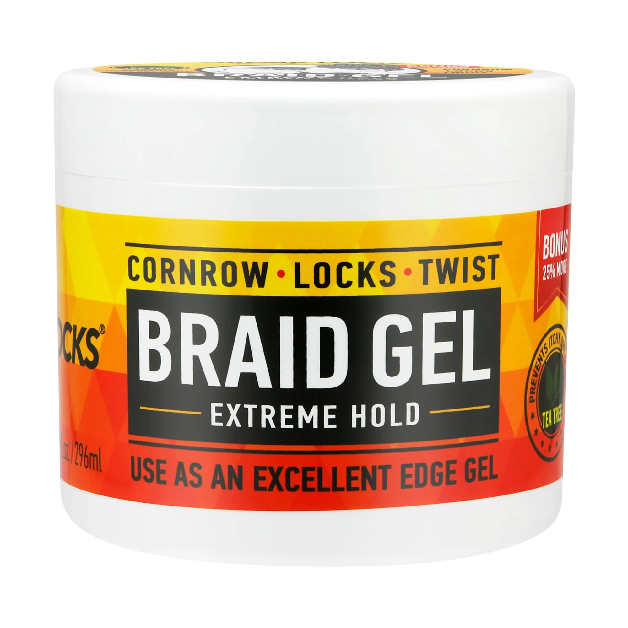 User-Friendly AllDay Locks Braid Gel Extreme Hold - Braiding Gel for Cornrows Locks Twisting Moisturizing Edge Control for Women and Men Natural Formula Artisan