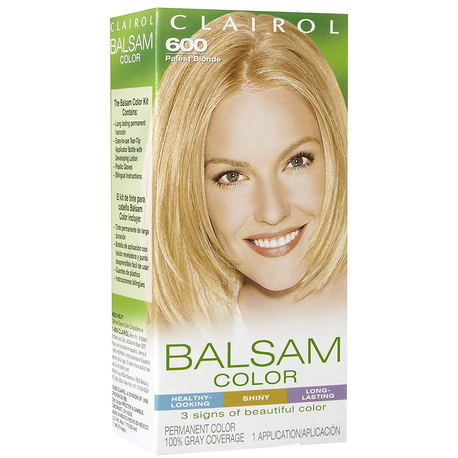 Advanced Balsam Permanent Color - 600 Palest Blonde 1 Each Pack of 4 Prestigious